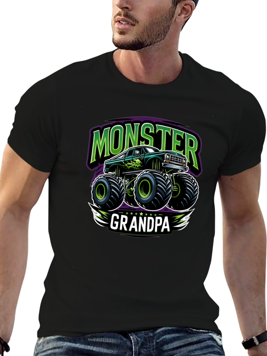 Monster Truck Grandpa T-Shirt