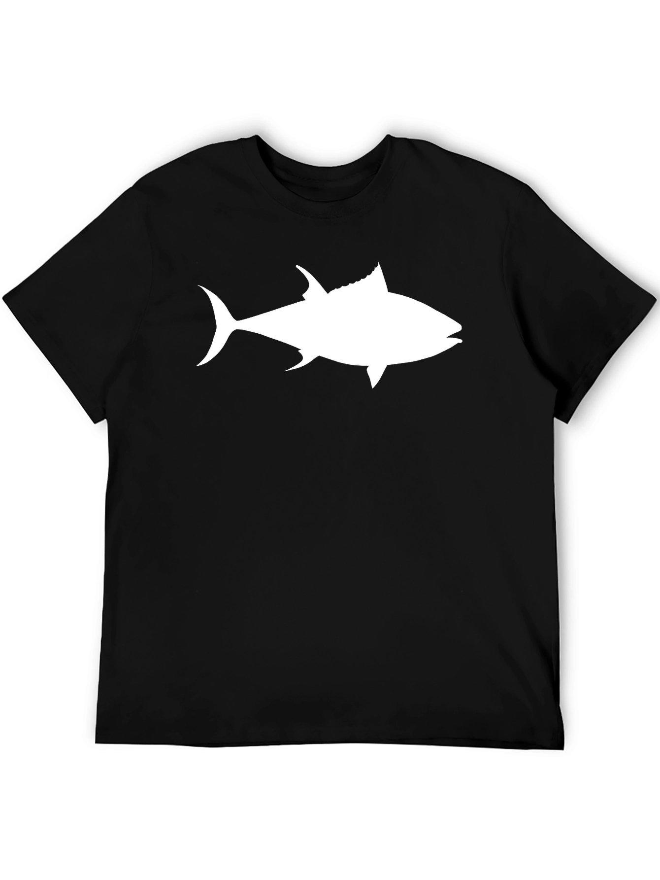 Tuna Fish Graphic Tee - Black Casual T-Shirt