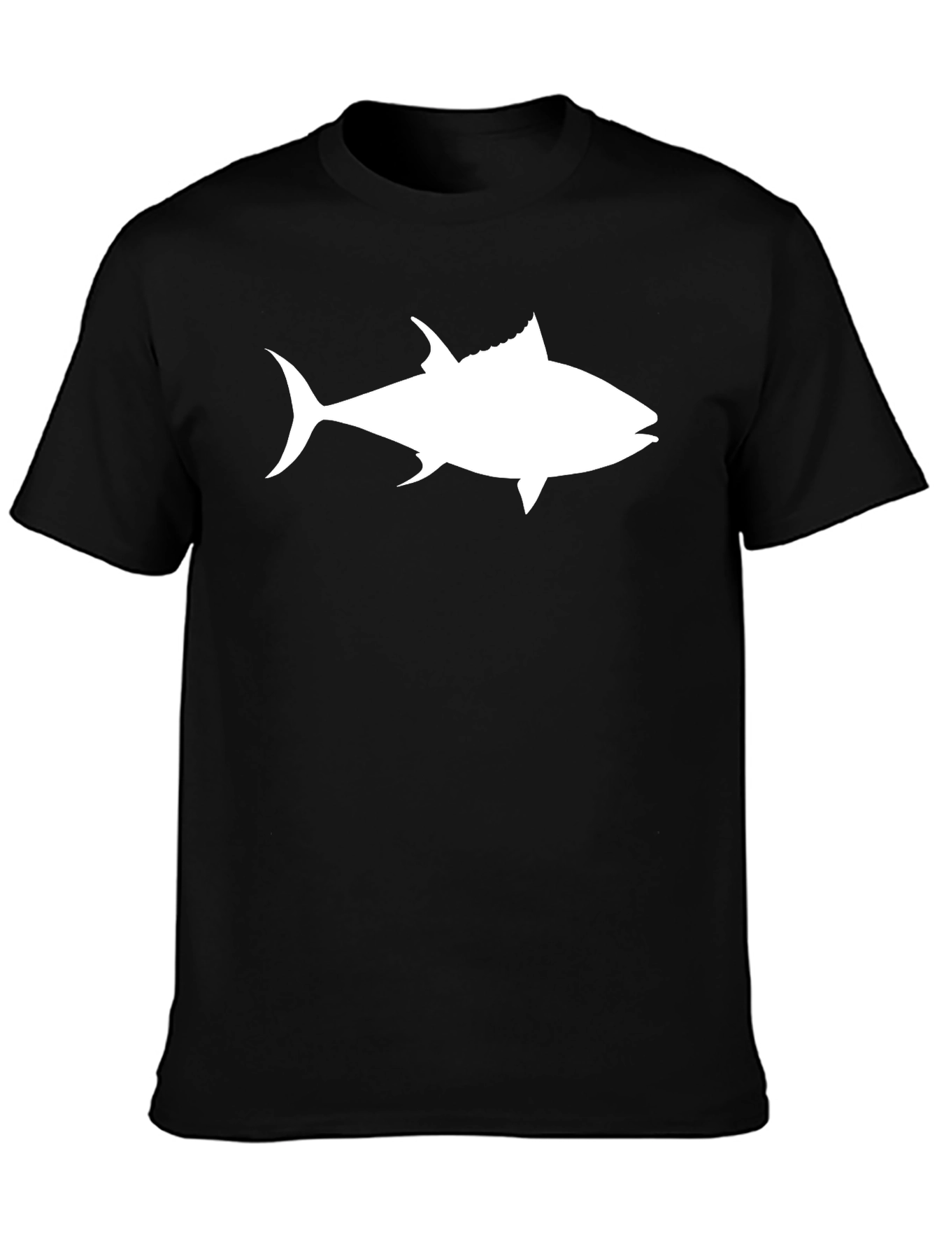 Tuna Fish Graphic Tee - Black Casual T-Shirt