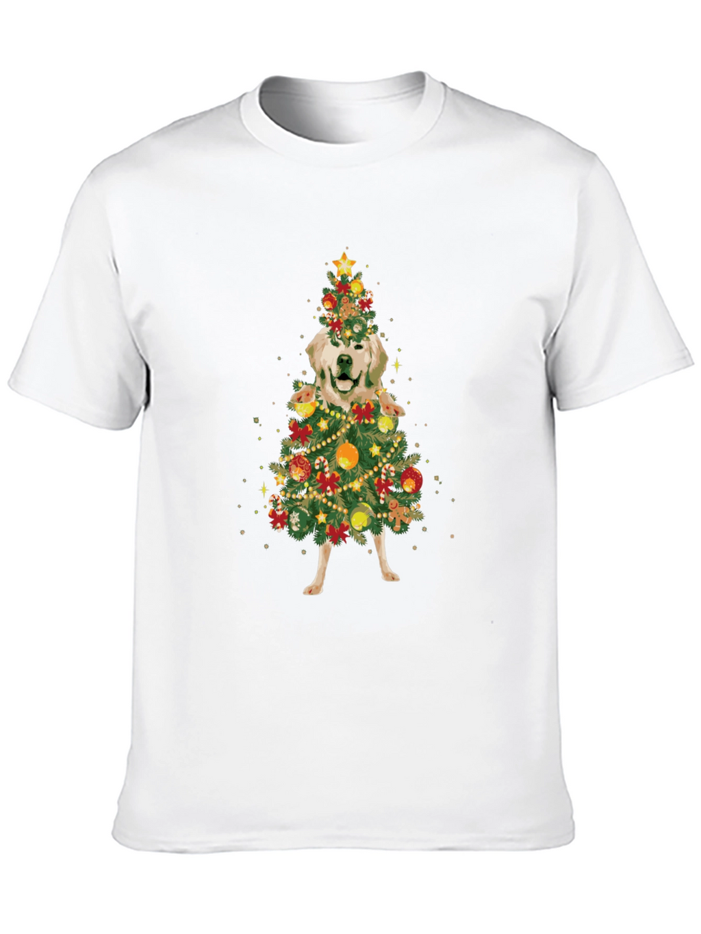 Golden Retriever Christmas Tree T-Shirt