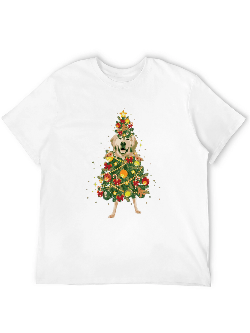 Golden Retriever Christmas Tree T-Shirt