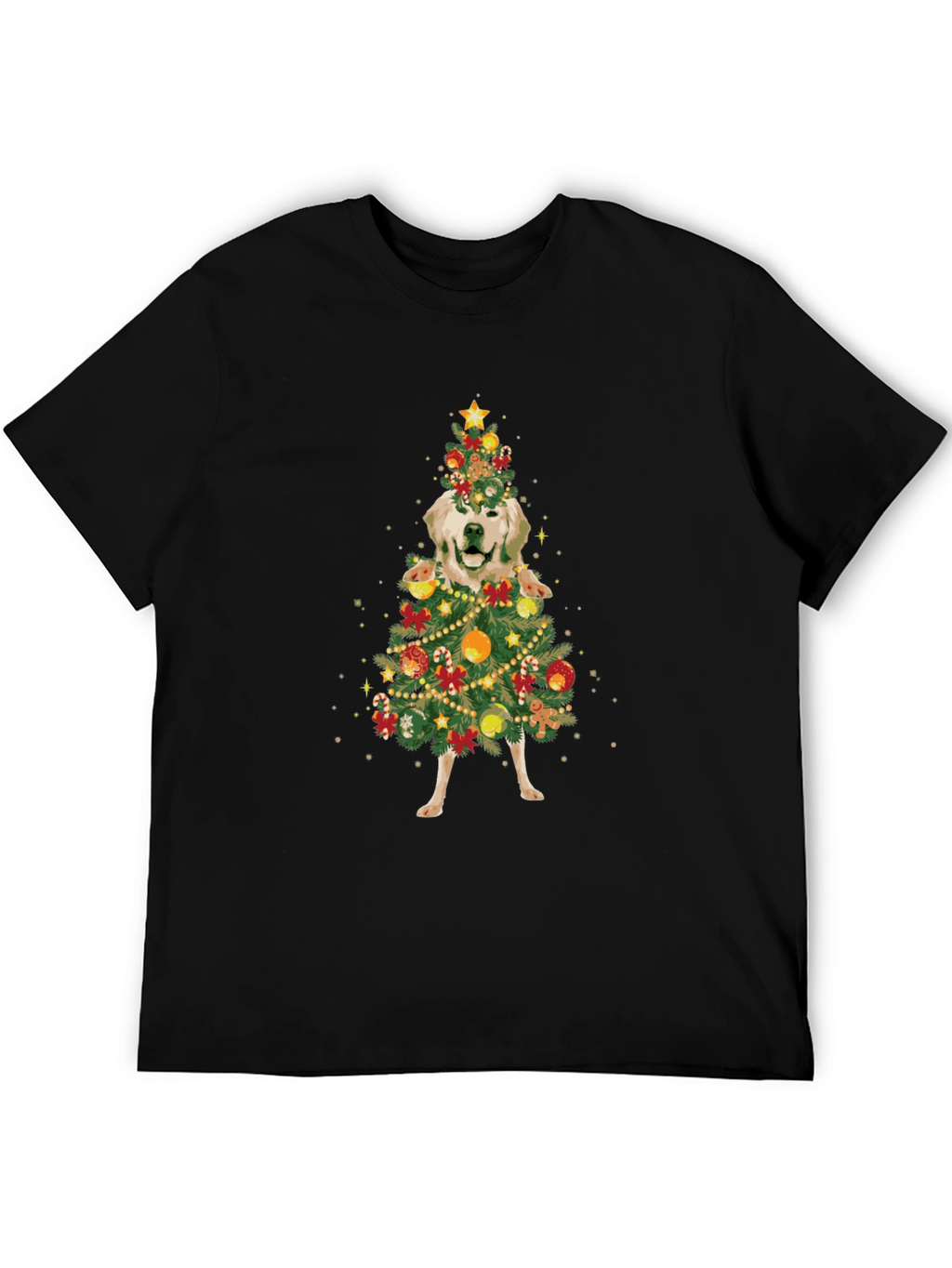 Golden Retriever Christmas Tree T-Shirt