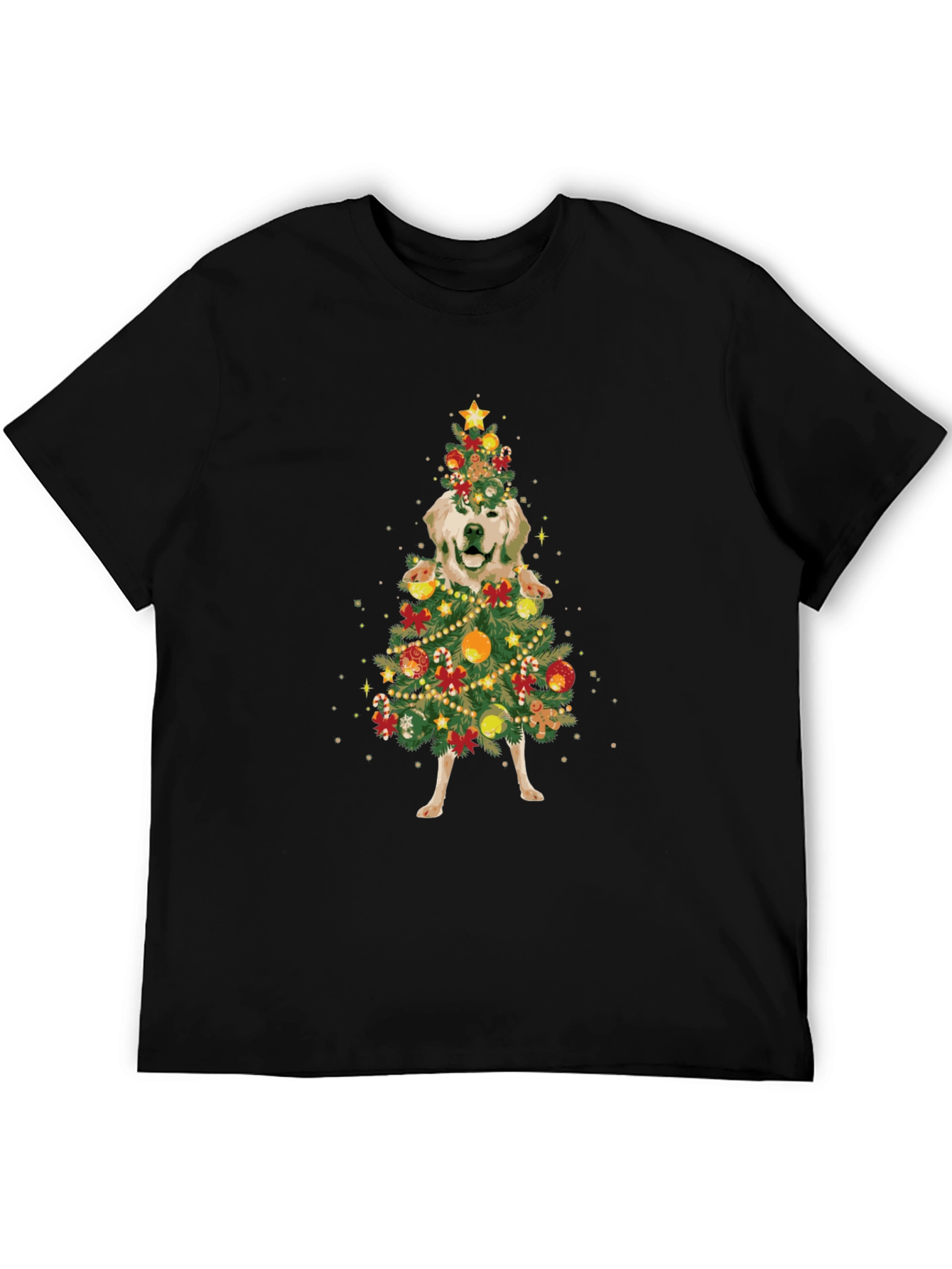 Golden Retriever Christmas Tree T-Shirt