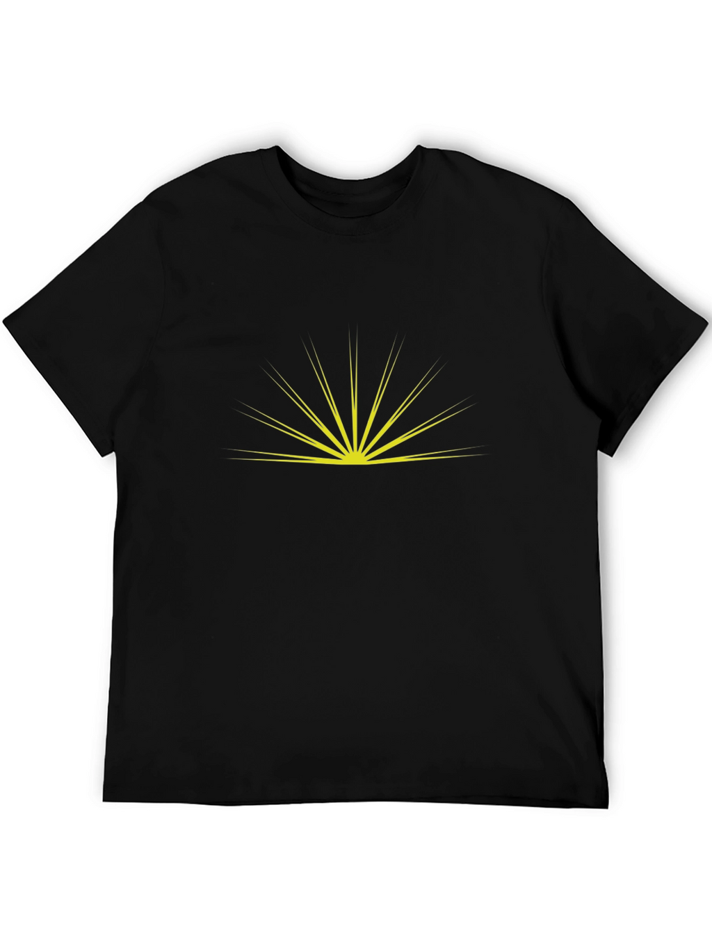Sunrise Graphic Tee - Black Cotton Blend