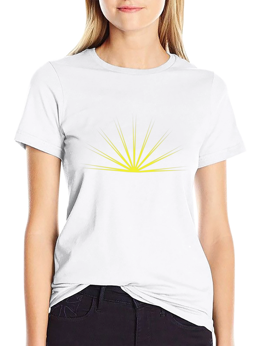 Sunrise Graphic Tee - Black Cotton Blend