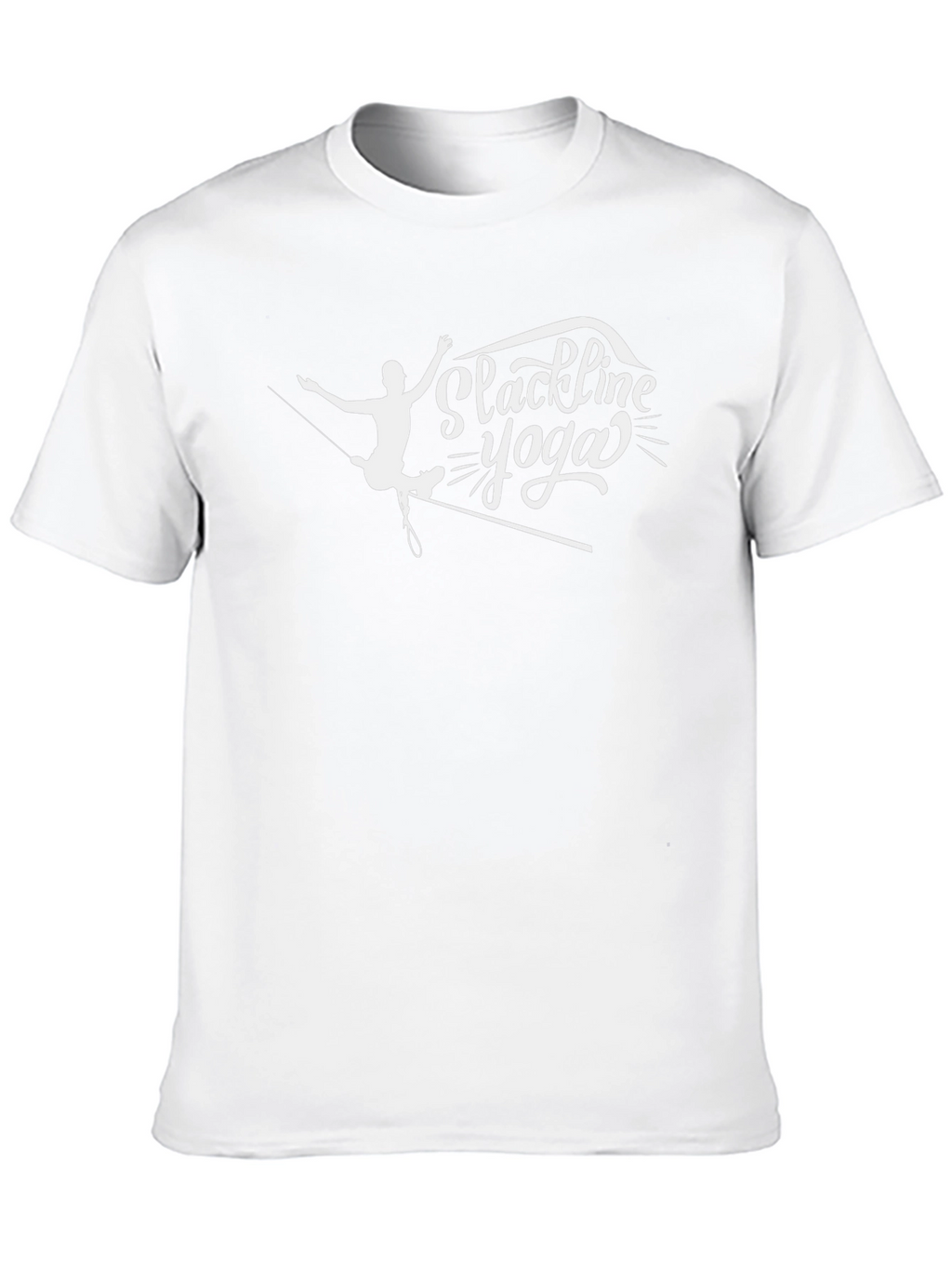 Slackline Yoga Graphic T-Shirt - Black Cotton Blend