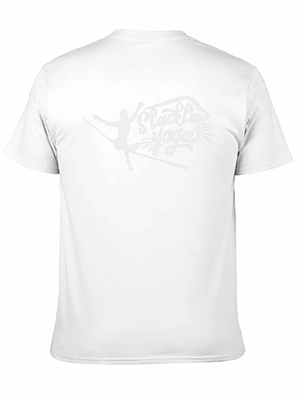 Slackline Yoga Graphic T-Shirt - Black Cotton Blend