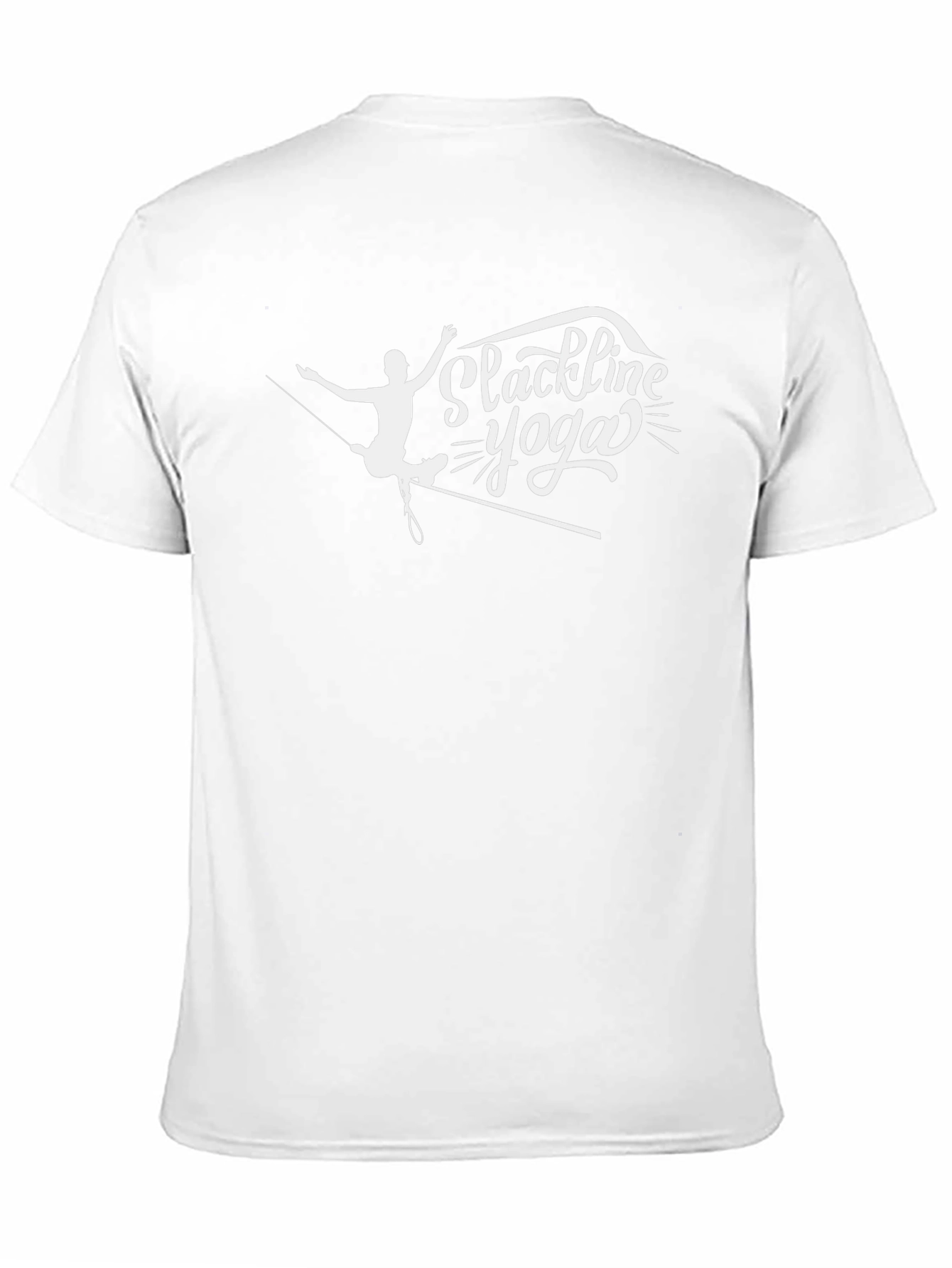 Slackline Yoga Graphic T-Shirt - Black Cotton Blend