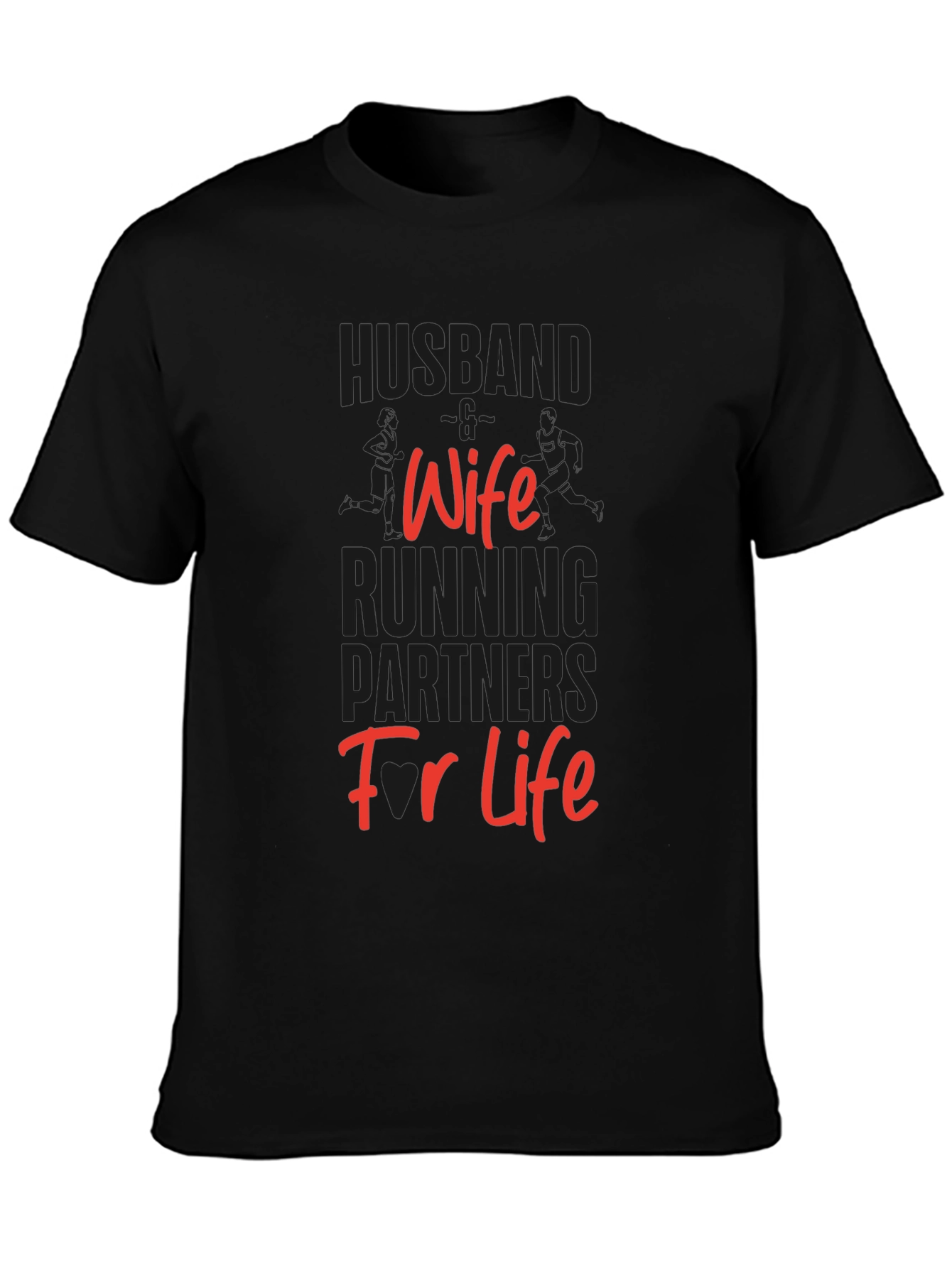 Husband Wife Running Partners T-Shirt