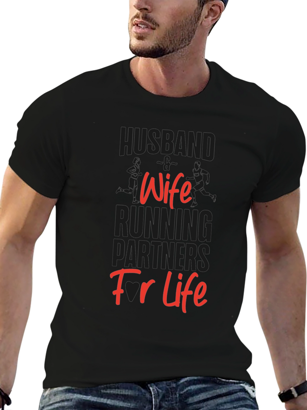 Husband Wife Running Partners T-Shirt