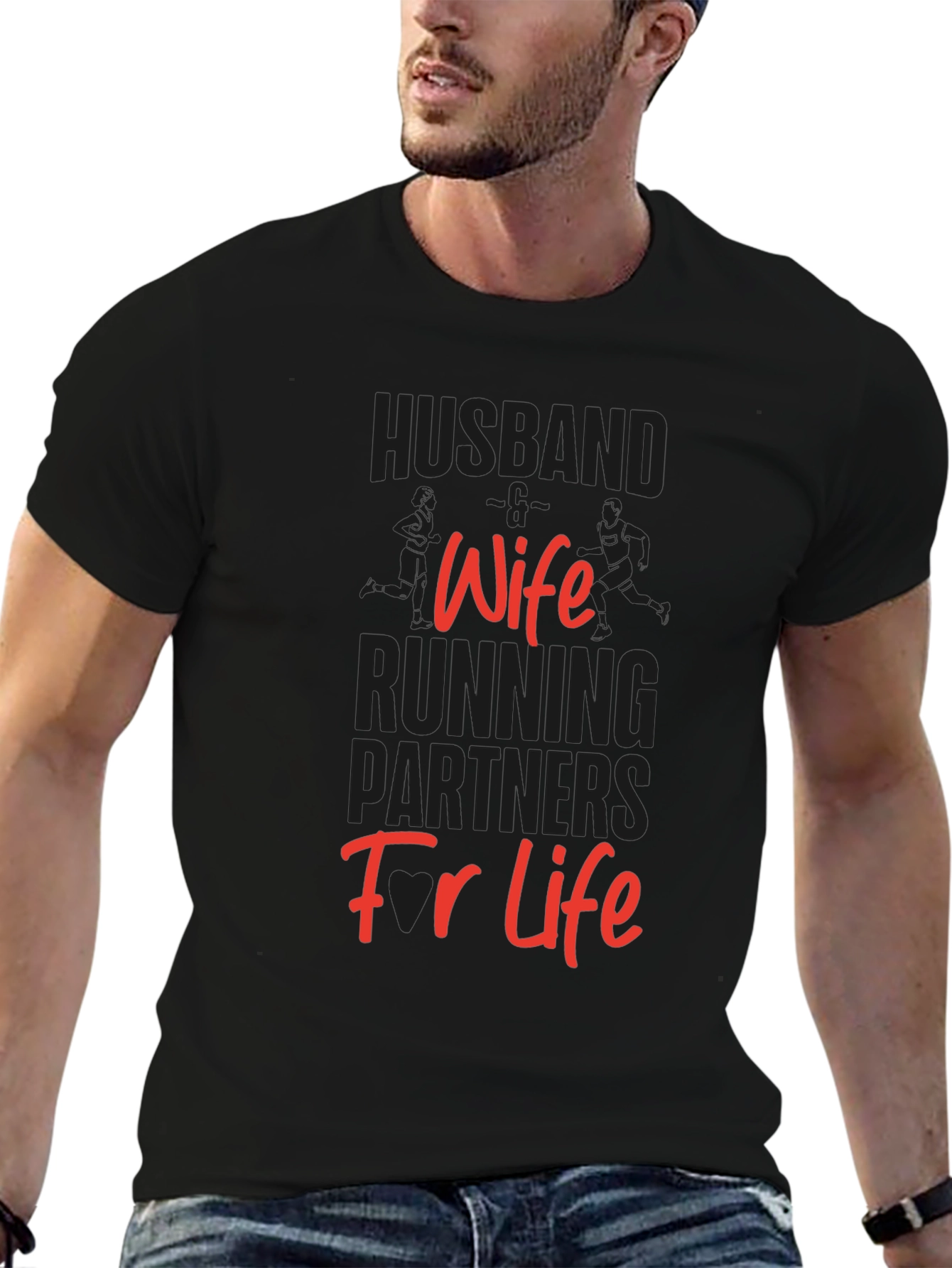 Husband Wife Running Partners T-Shirt