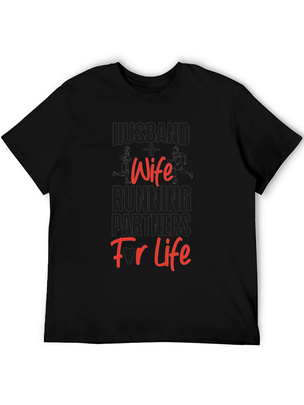 Husband Wife Running Partners T-Shirt