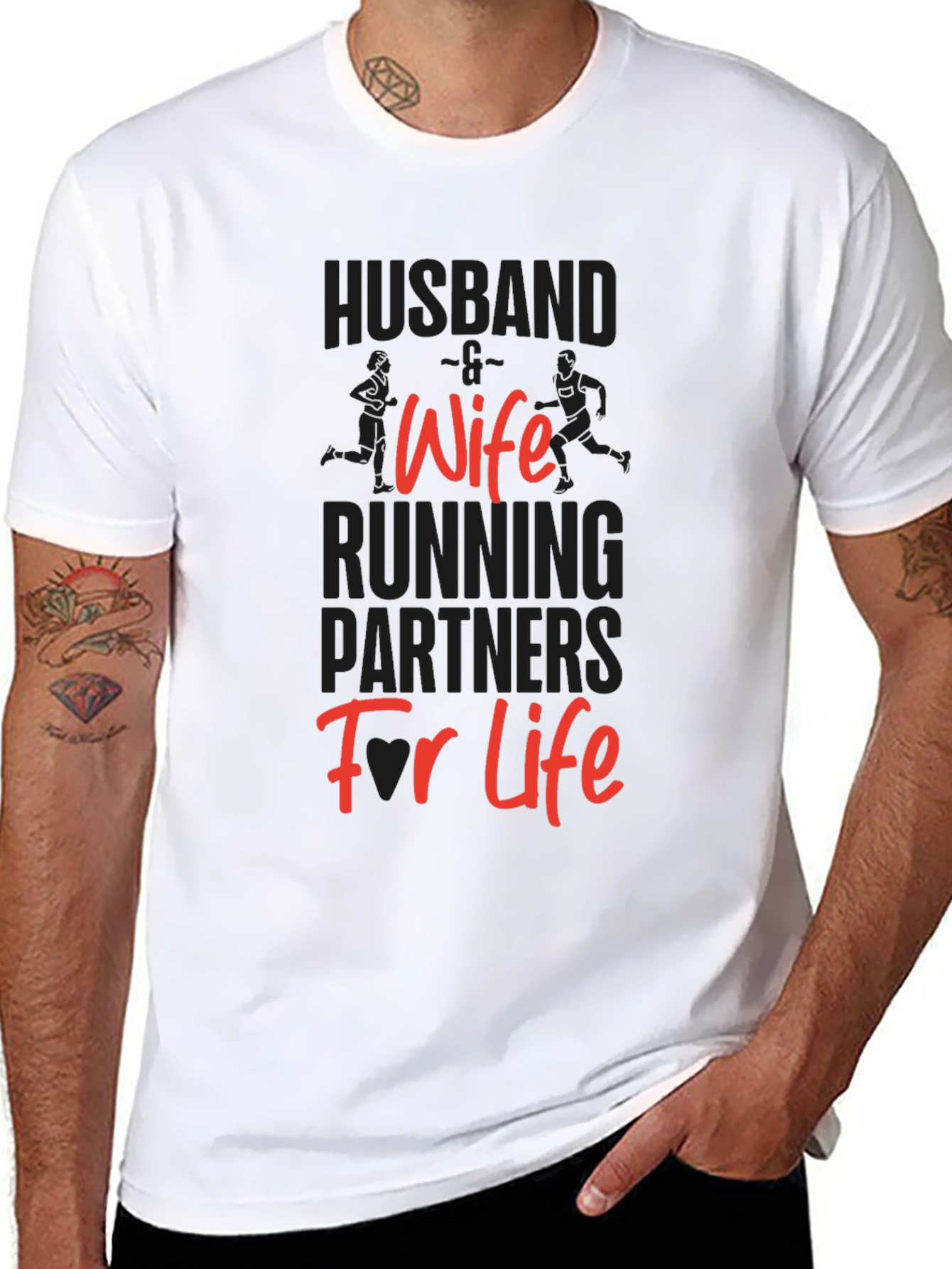 Husband Wife Running Partners T-Shirt