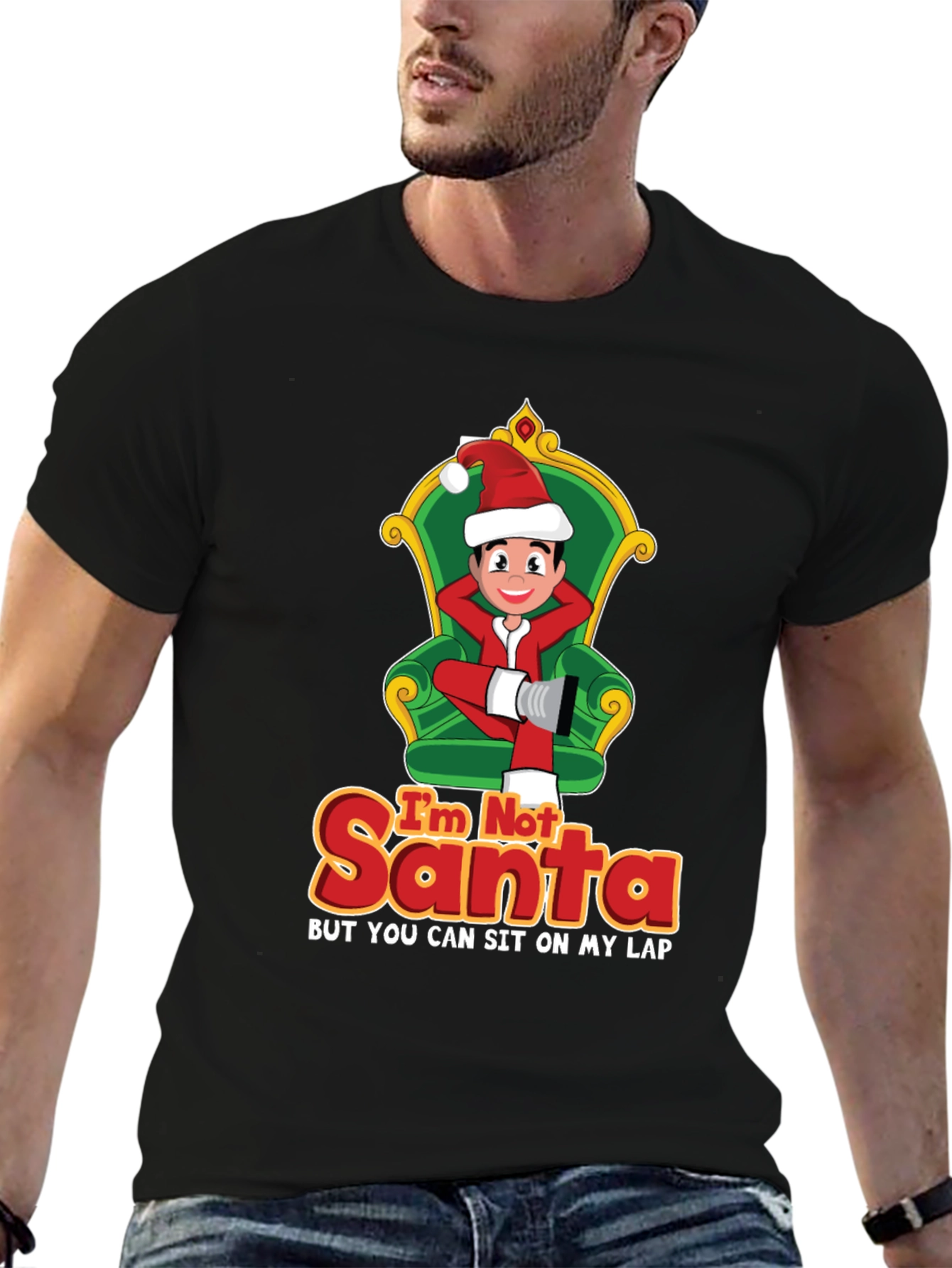 Im Not Santa Funny Christmas Graphic T-Shirt