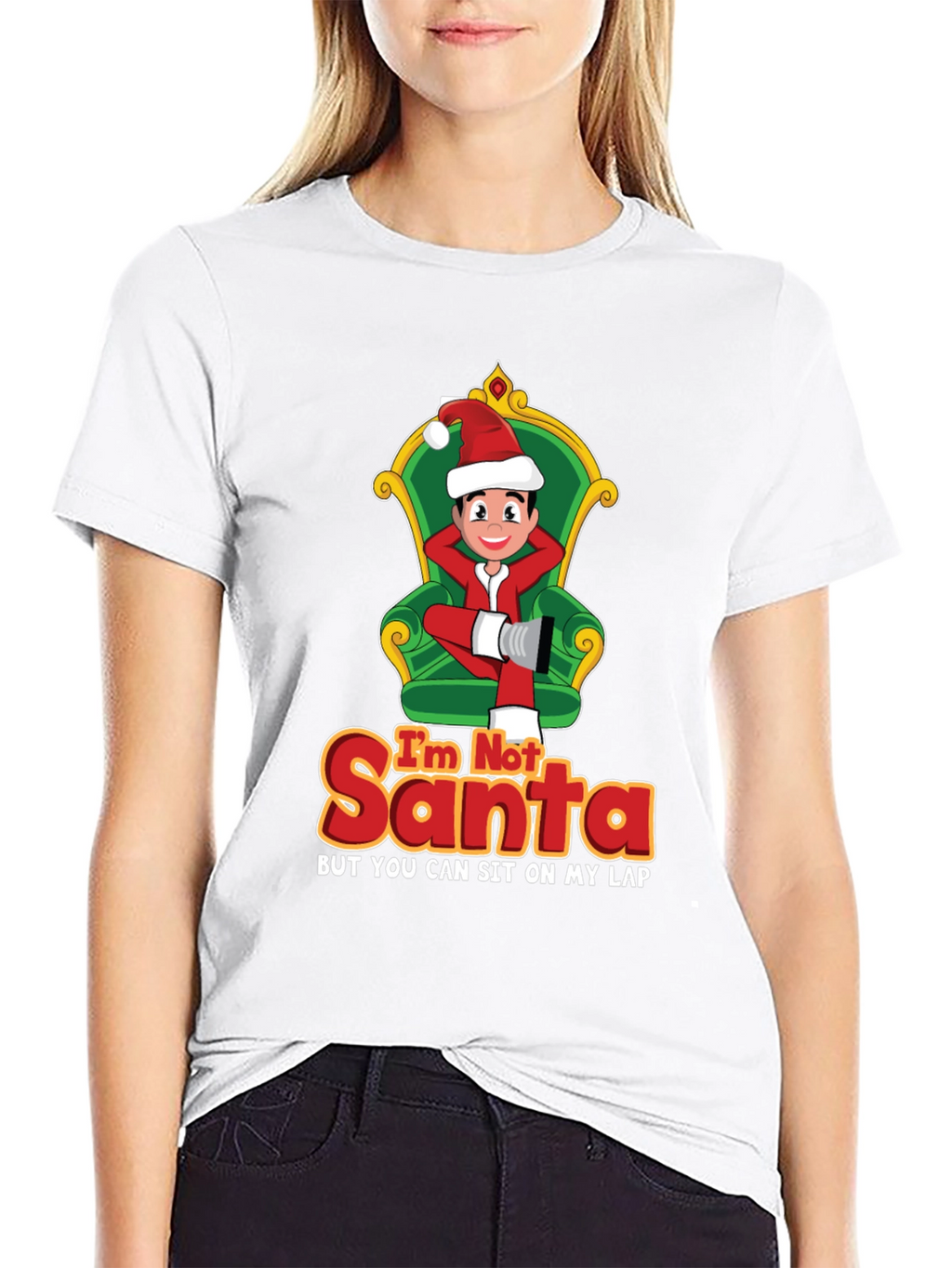 Im Not Santa Funny Christmas Graphic T-Shirt