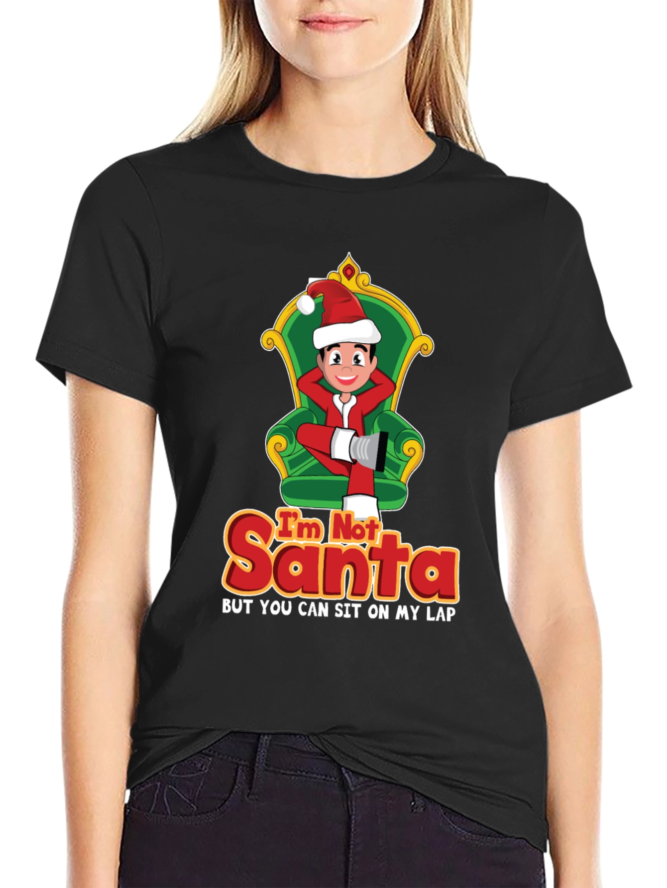 Im Not Santa Funny Christmas Graphic T-Shirt