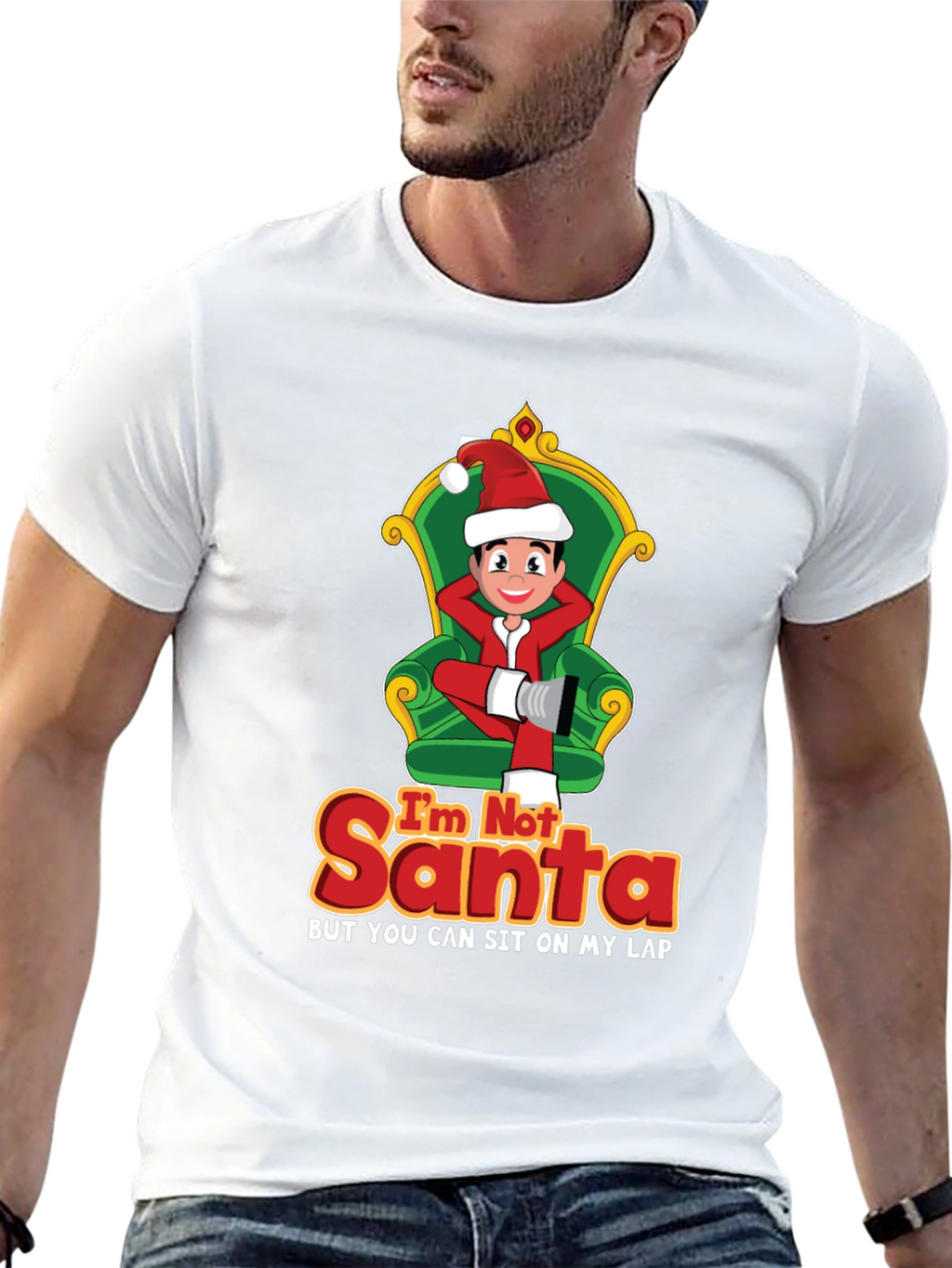 Im Not Santa Funny Christmas Graphic T-Shirt