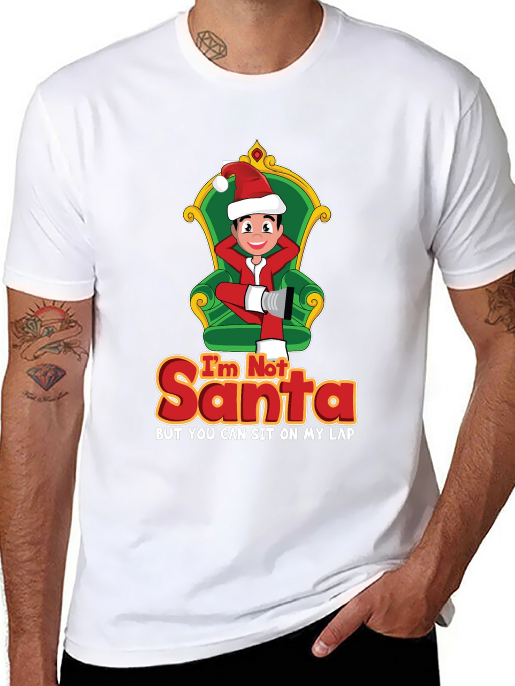 Im Not Santa Funny Christmas Graphic T-Shirt