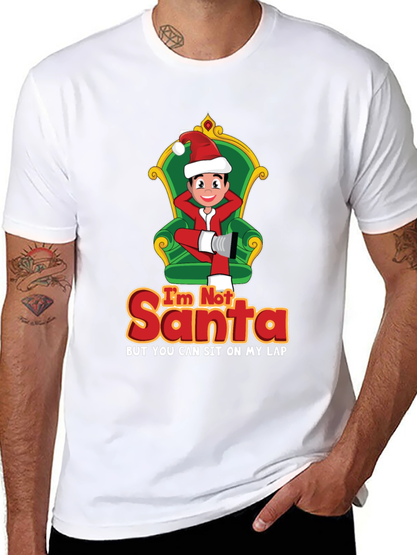 Im Not Santa Funny Christmas Graphic T-Shirt