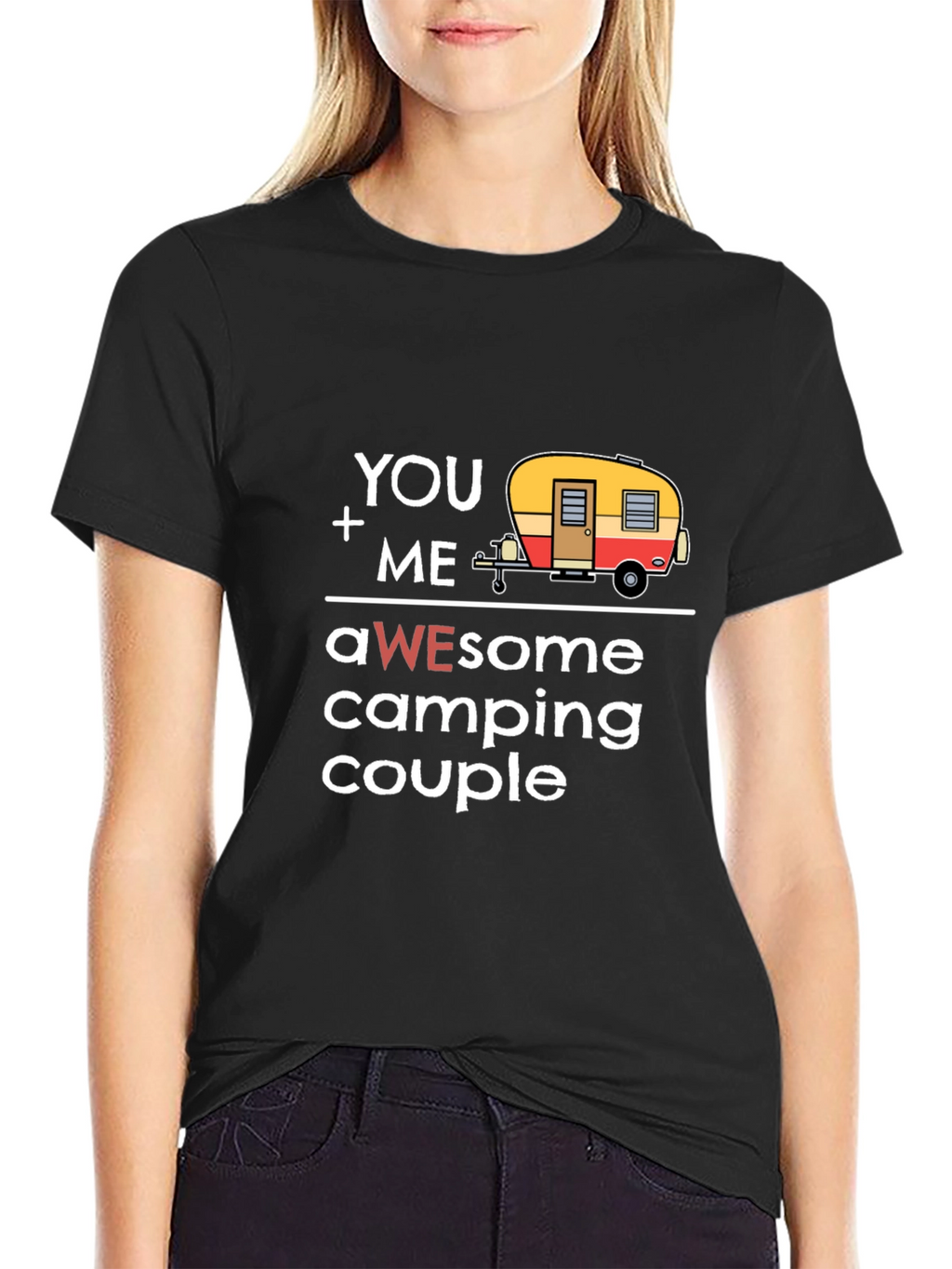 Awesome Camping Couple Graphic Tee