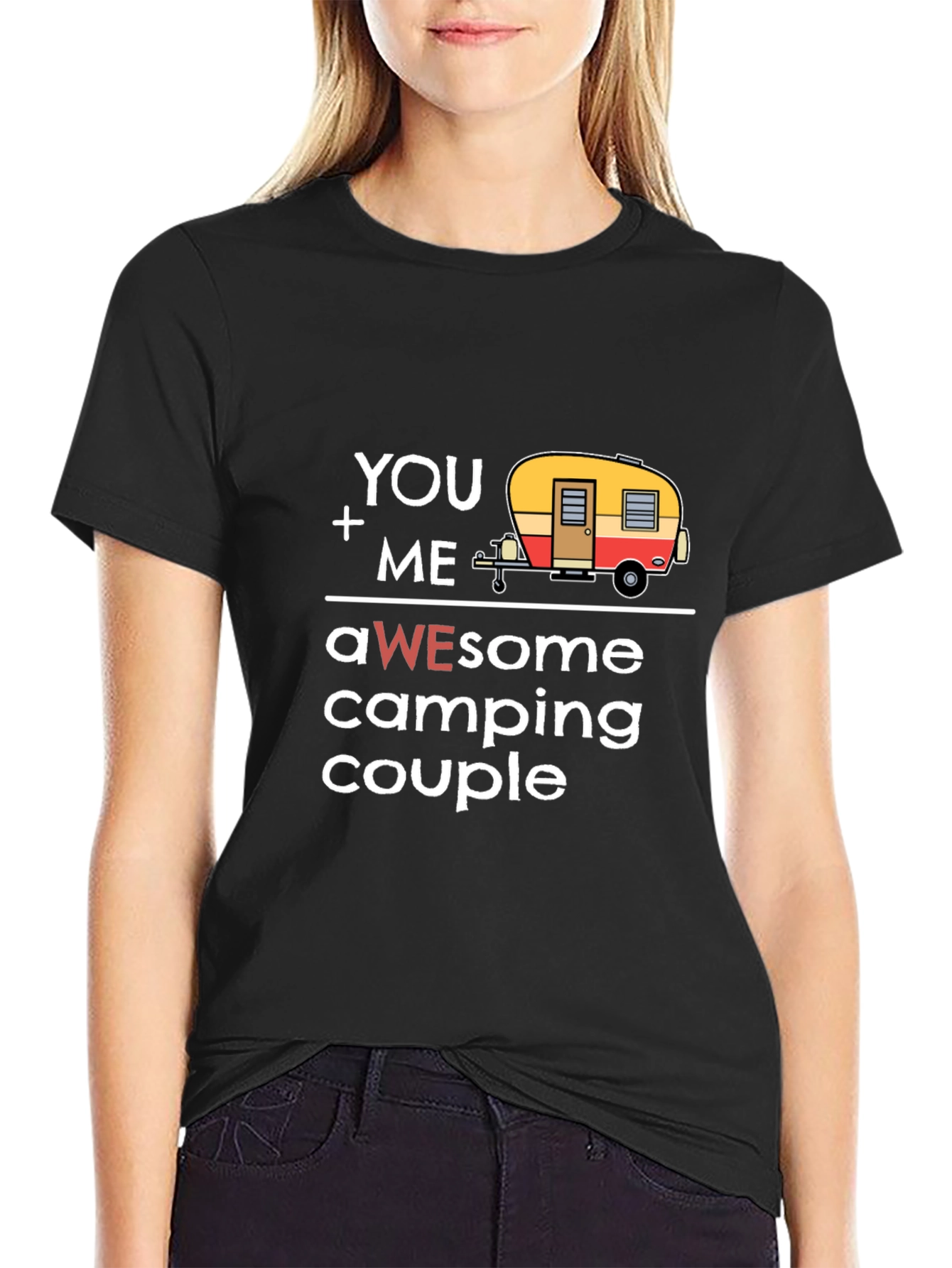Awesome Camping Couple Graphic Tee