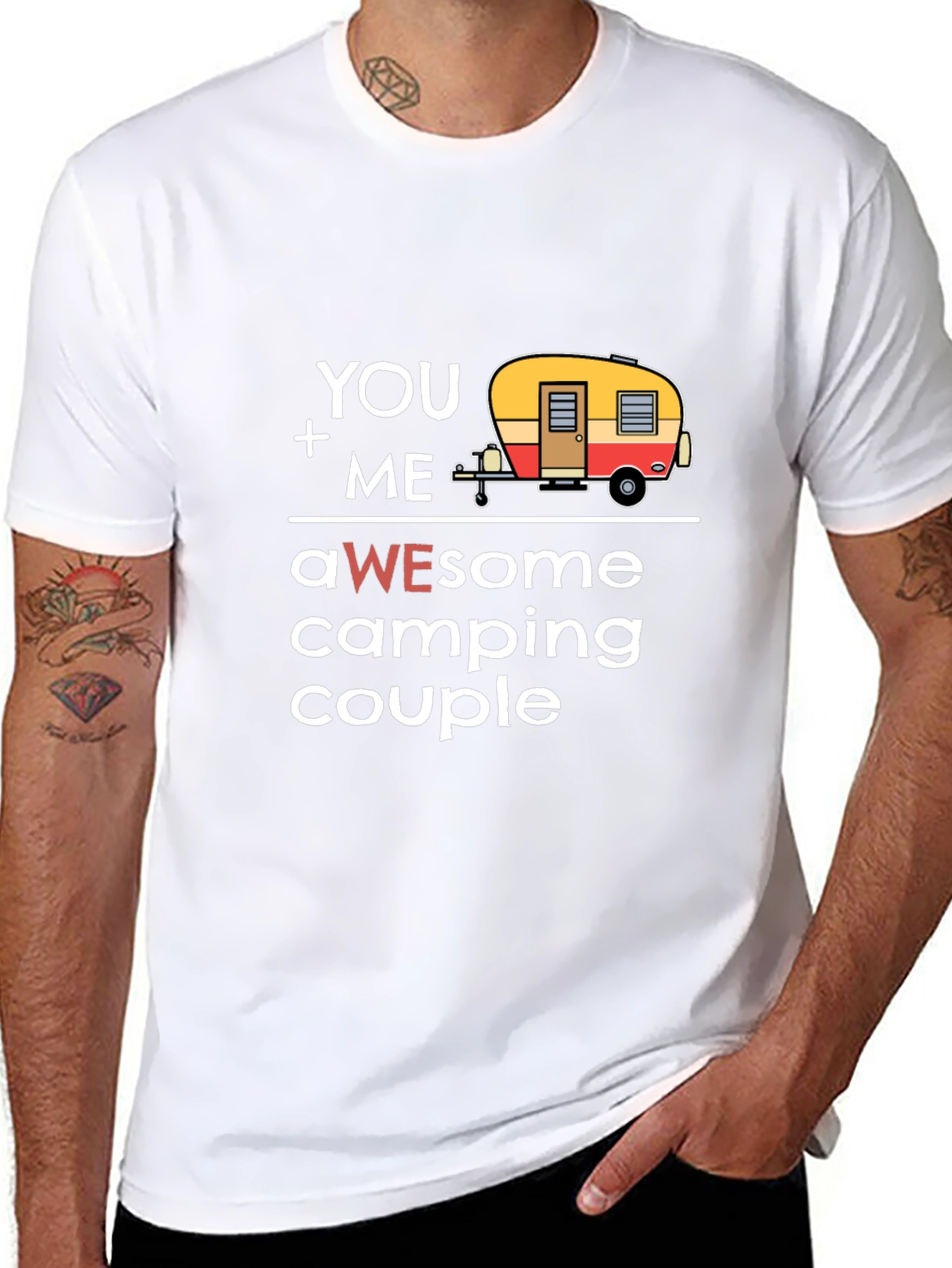 Awesome Camping Couple Graphic Tee