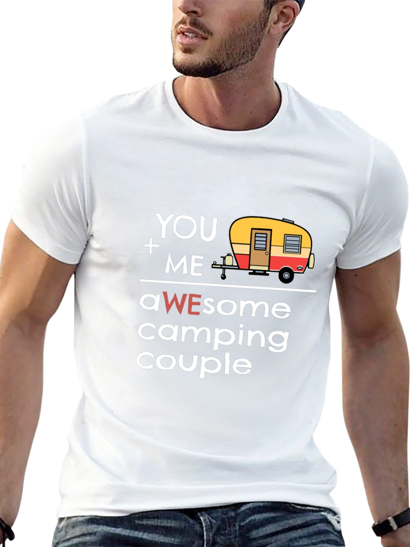 Awesome Camping Couple Graphic Tee