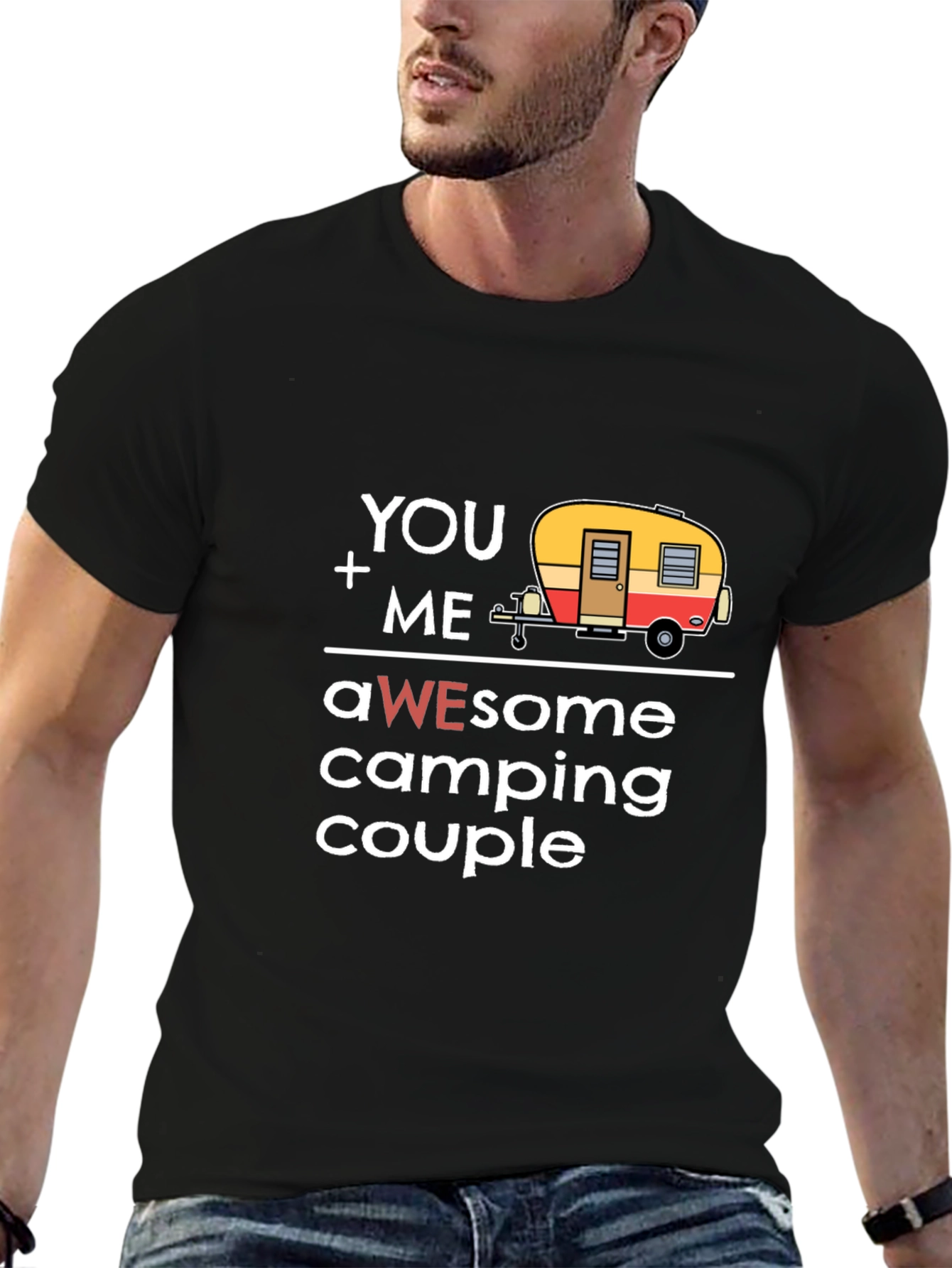 Awesome Camping Couple Graphic Tee