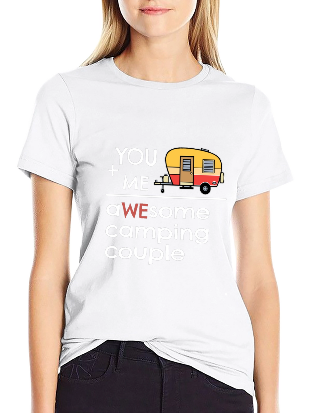 Awesome Camping Couple Graphic Tee