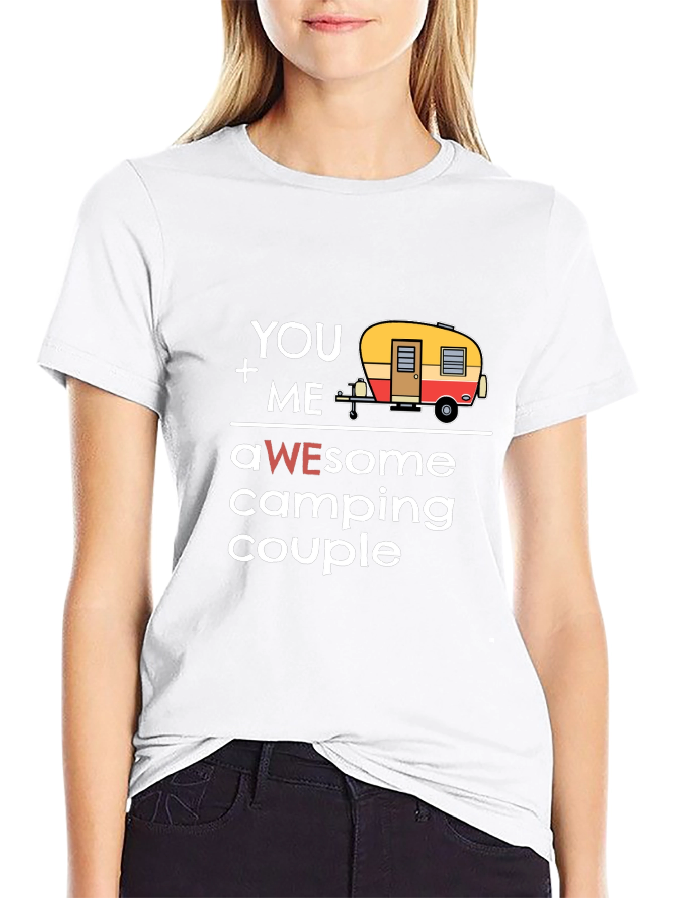 Awesome Camping Couple Graphic Tee