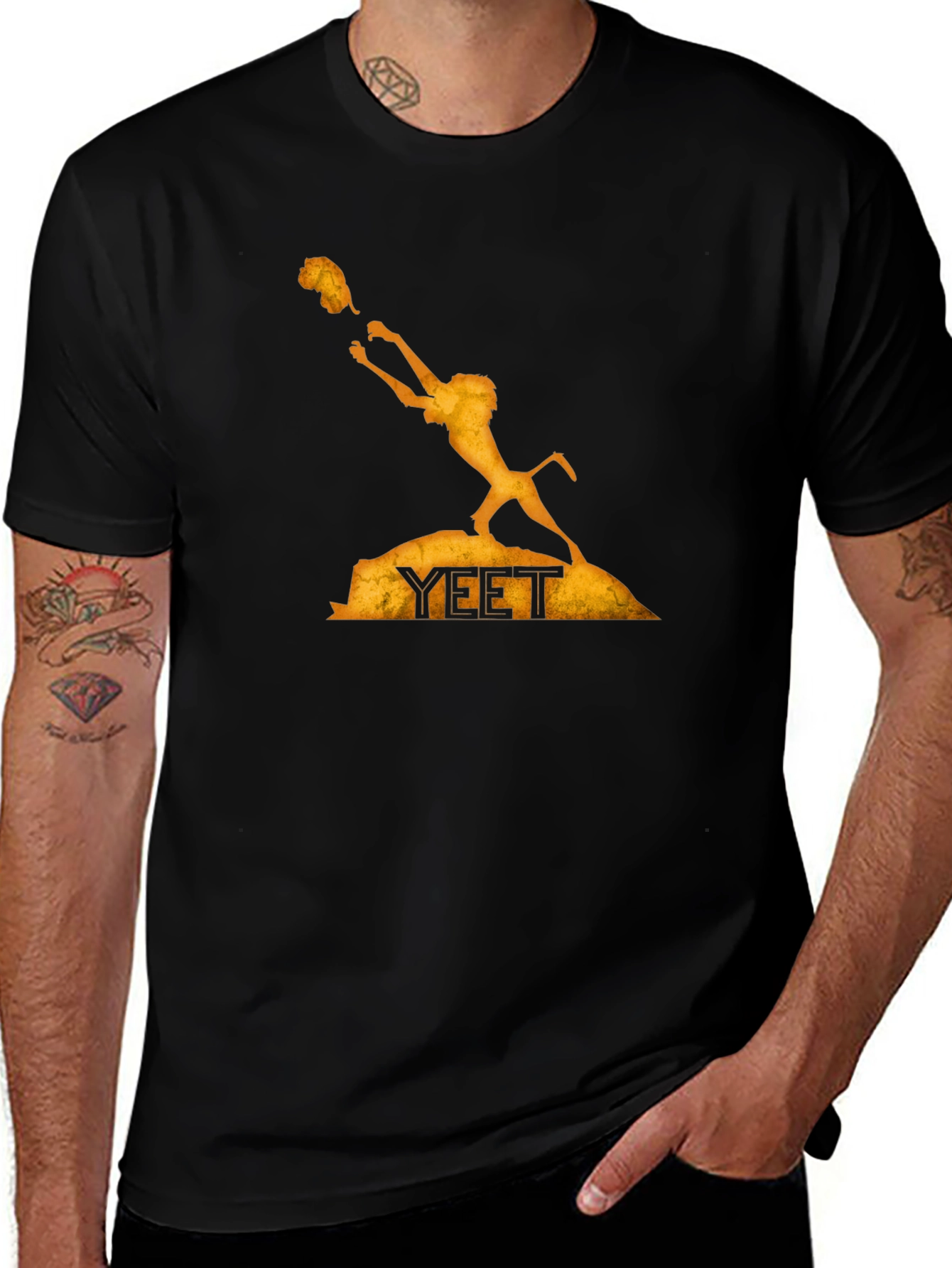 Yeet Lion King Black T-Shirt