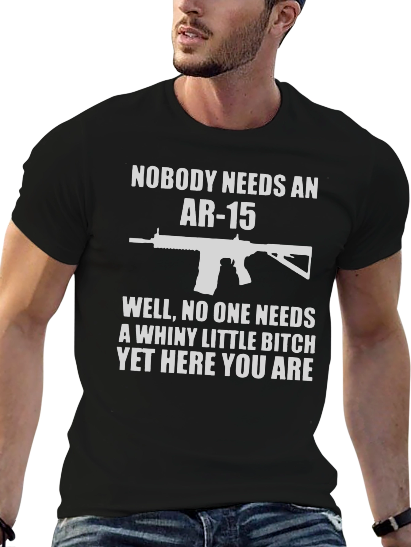 Funny AR-15 T-Shirt: Nobody Needs An AR-15