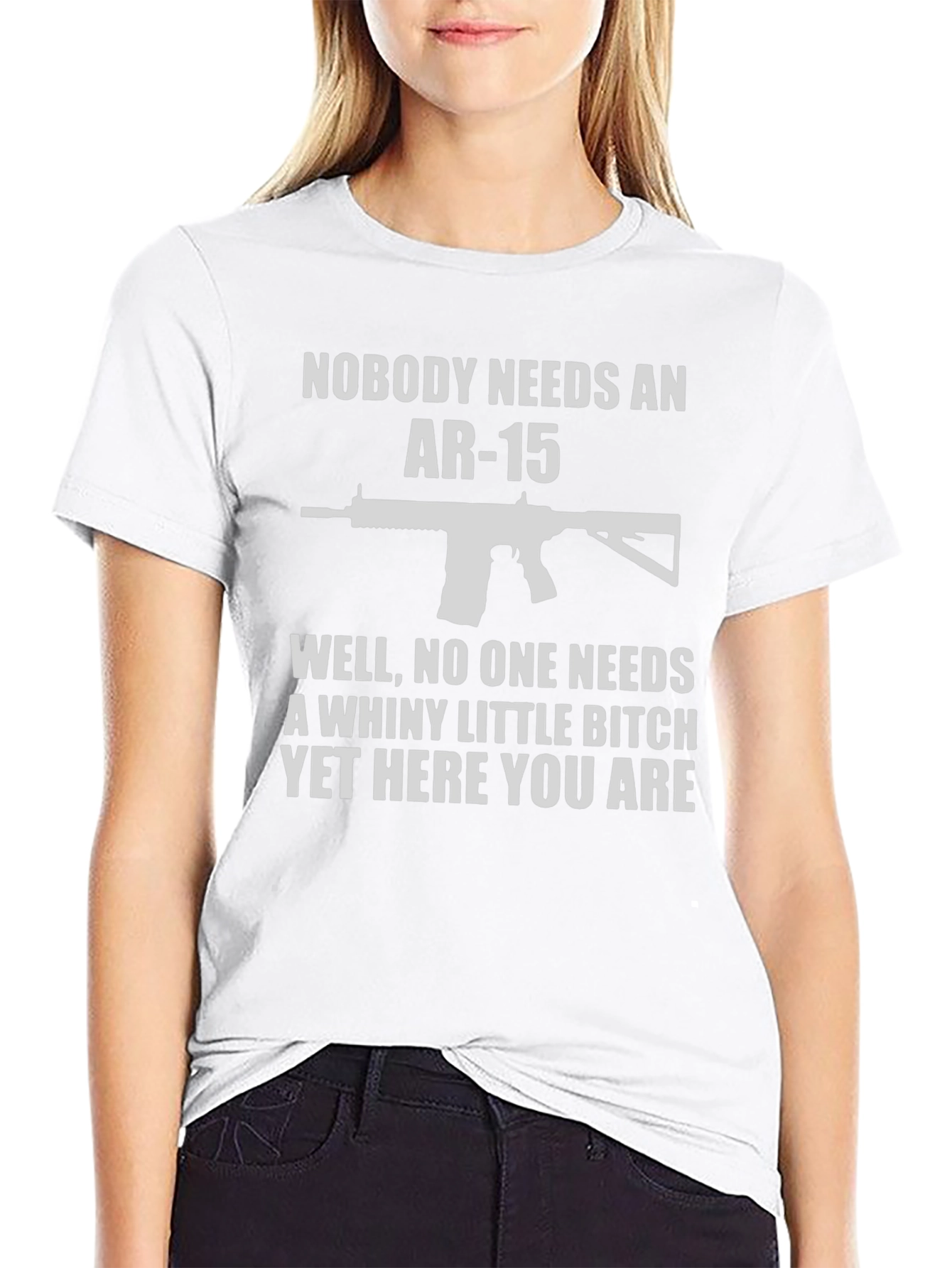 Funny AR-15 T-Shirt: Nobody Needs An AR-15