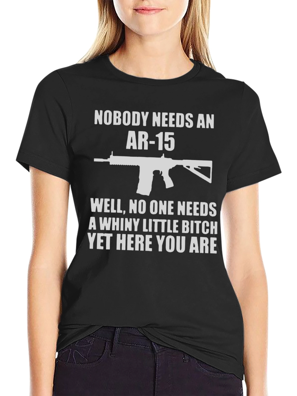 Funny AR-15 T-Shirt: Nobody Needs An AR-15