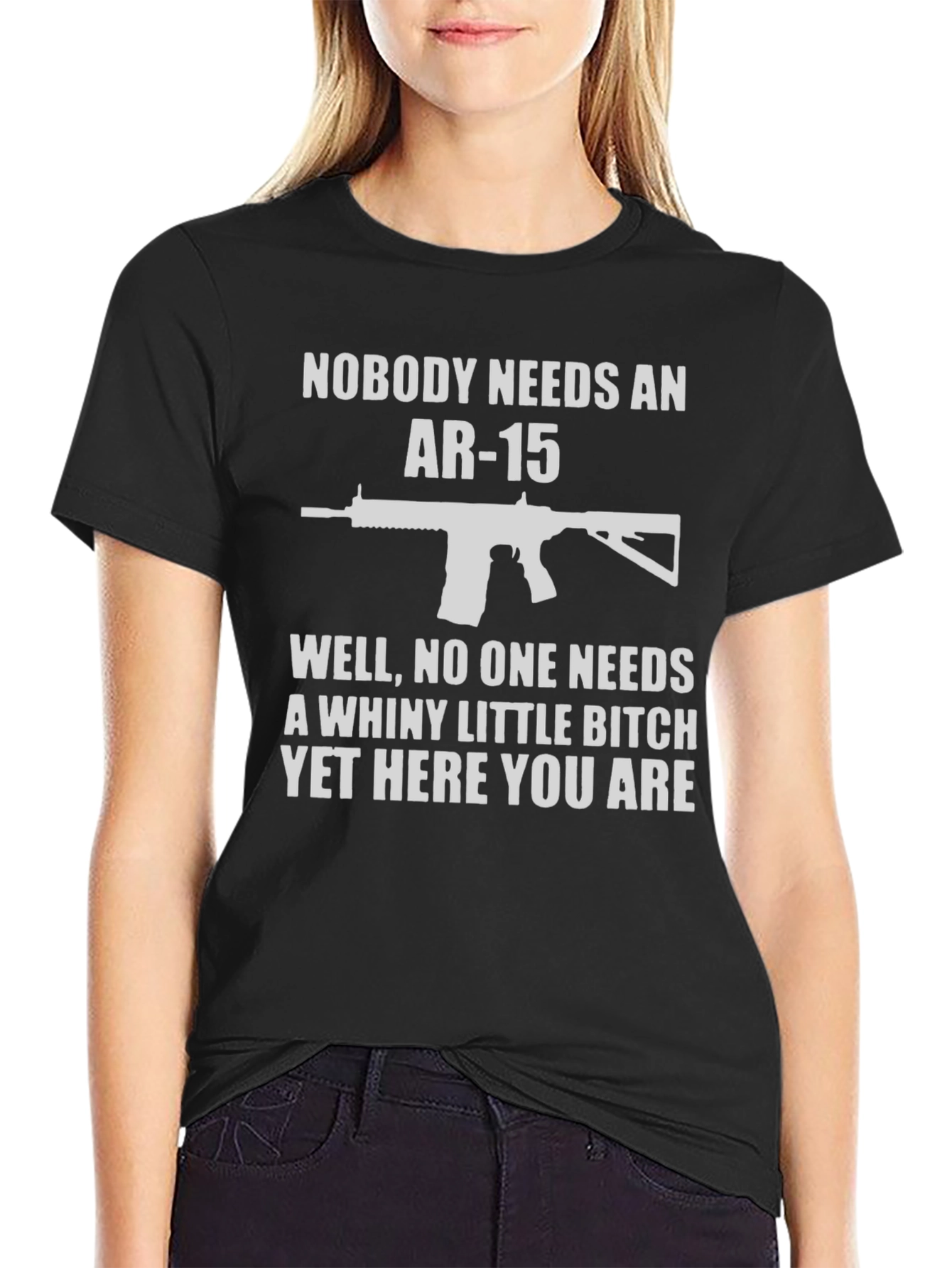 Funny AR-15 T-Shirt: Nobody Needs An AR-15