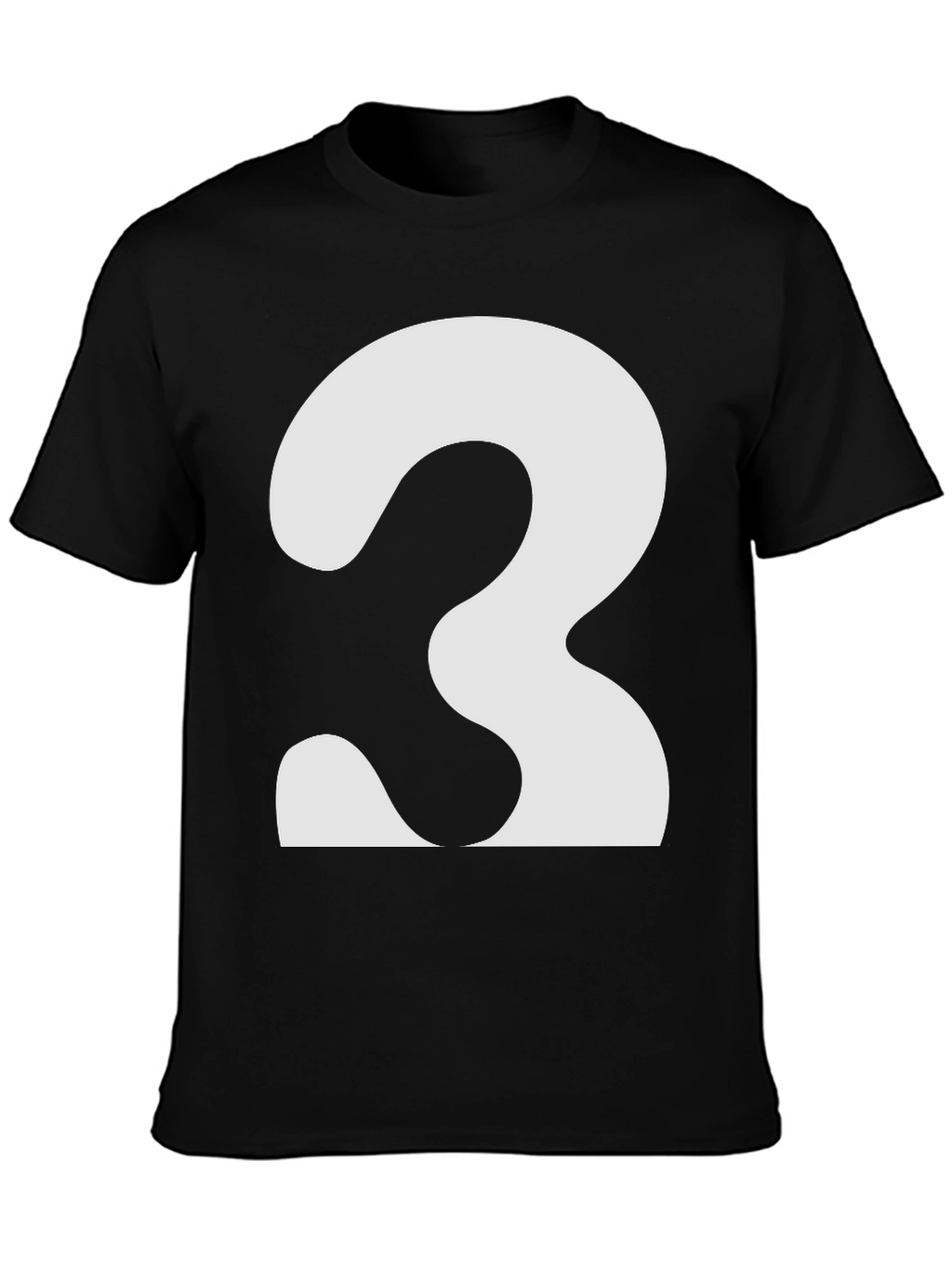 Bold Number 3 Graphic Tee - Classic Fit