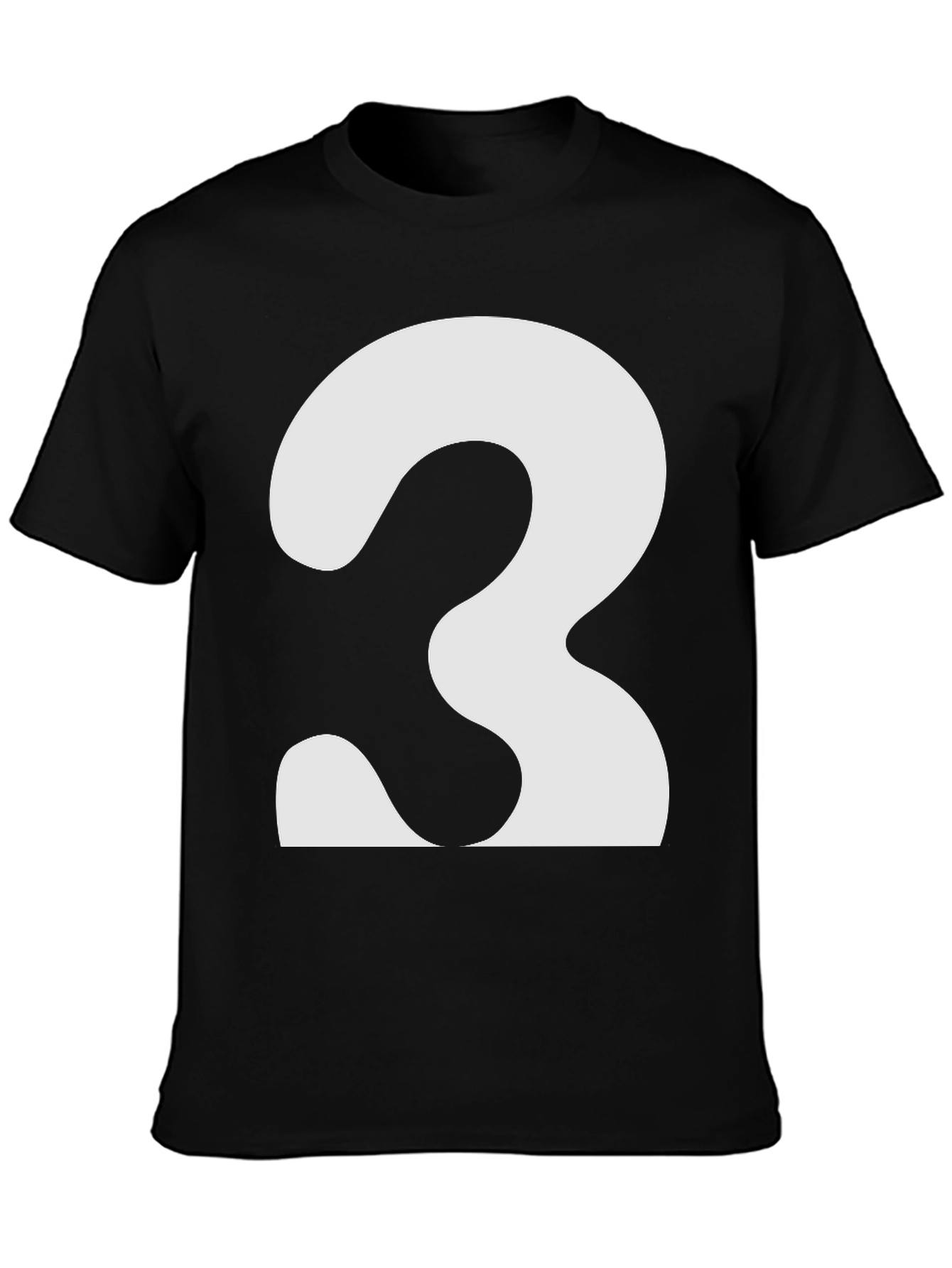 Bold Number 3 Graphic Tee - Classic Fit
