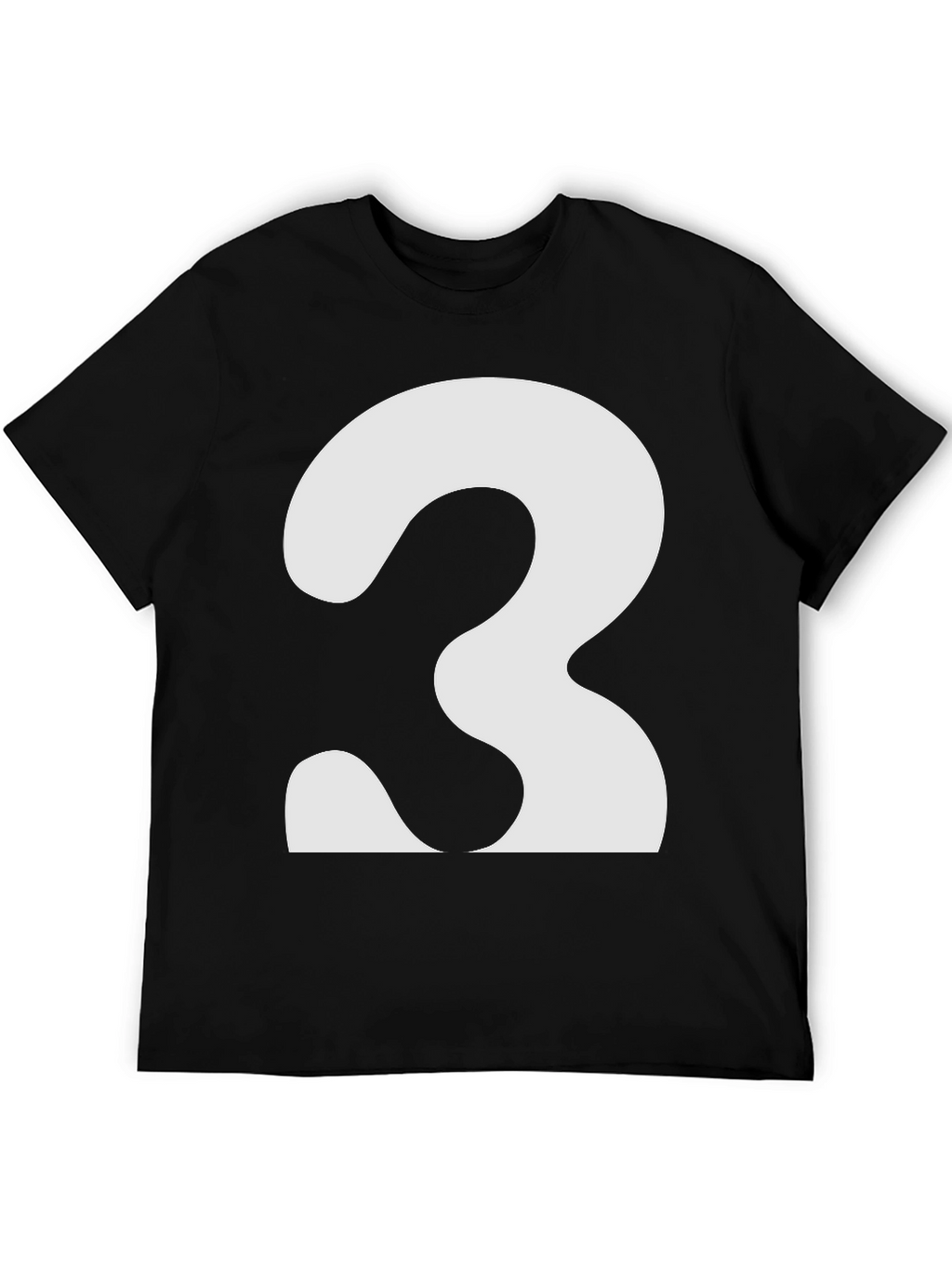 Bold Number 3 Graphic Tee - Classic Fit