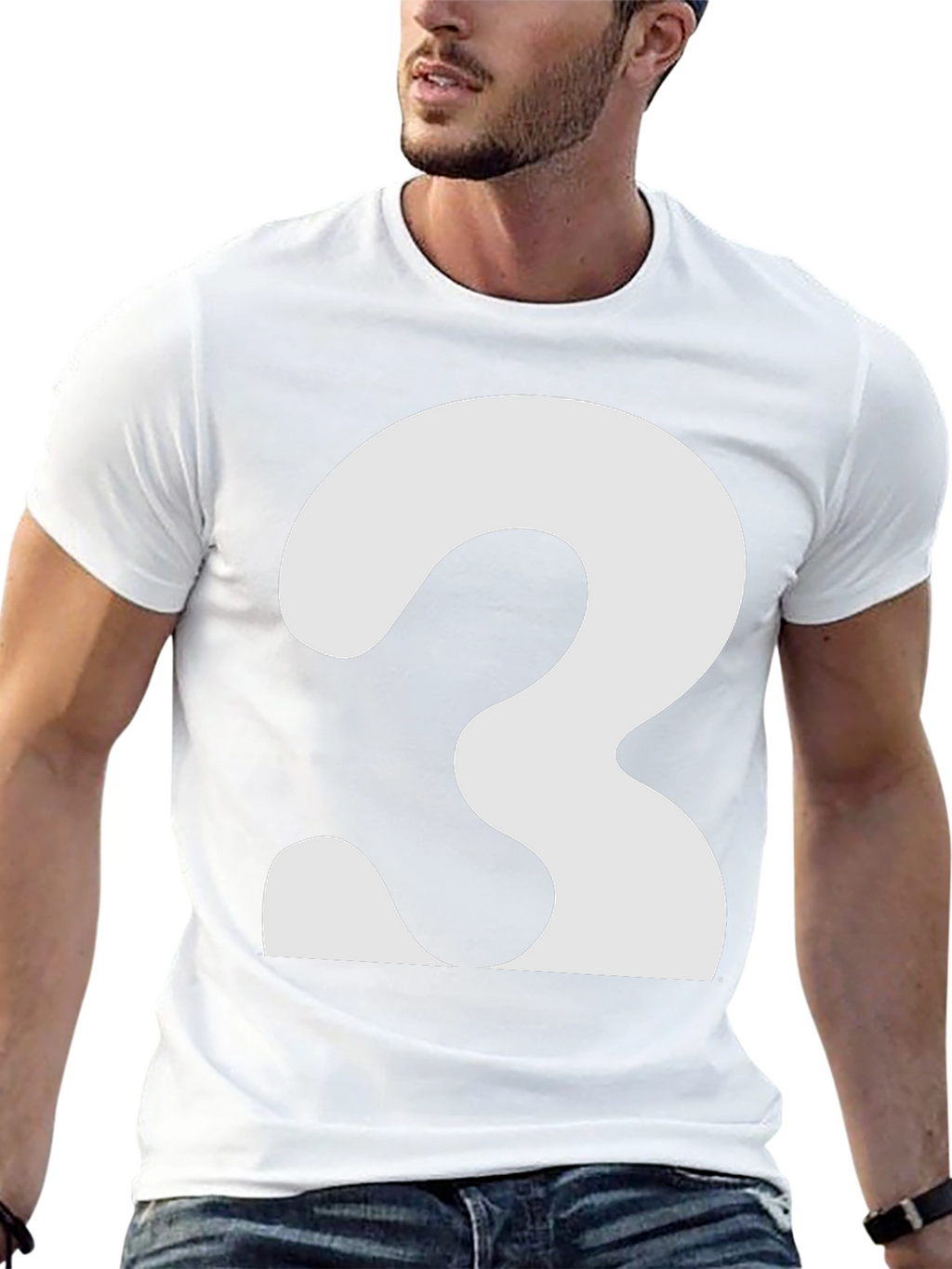 Bold Number 3 Graphic Tee - Classic Fit