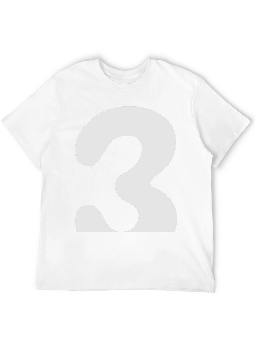 Bold Number 3 Graphic Tee - Classic Fit