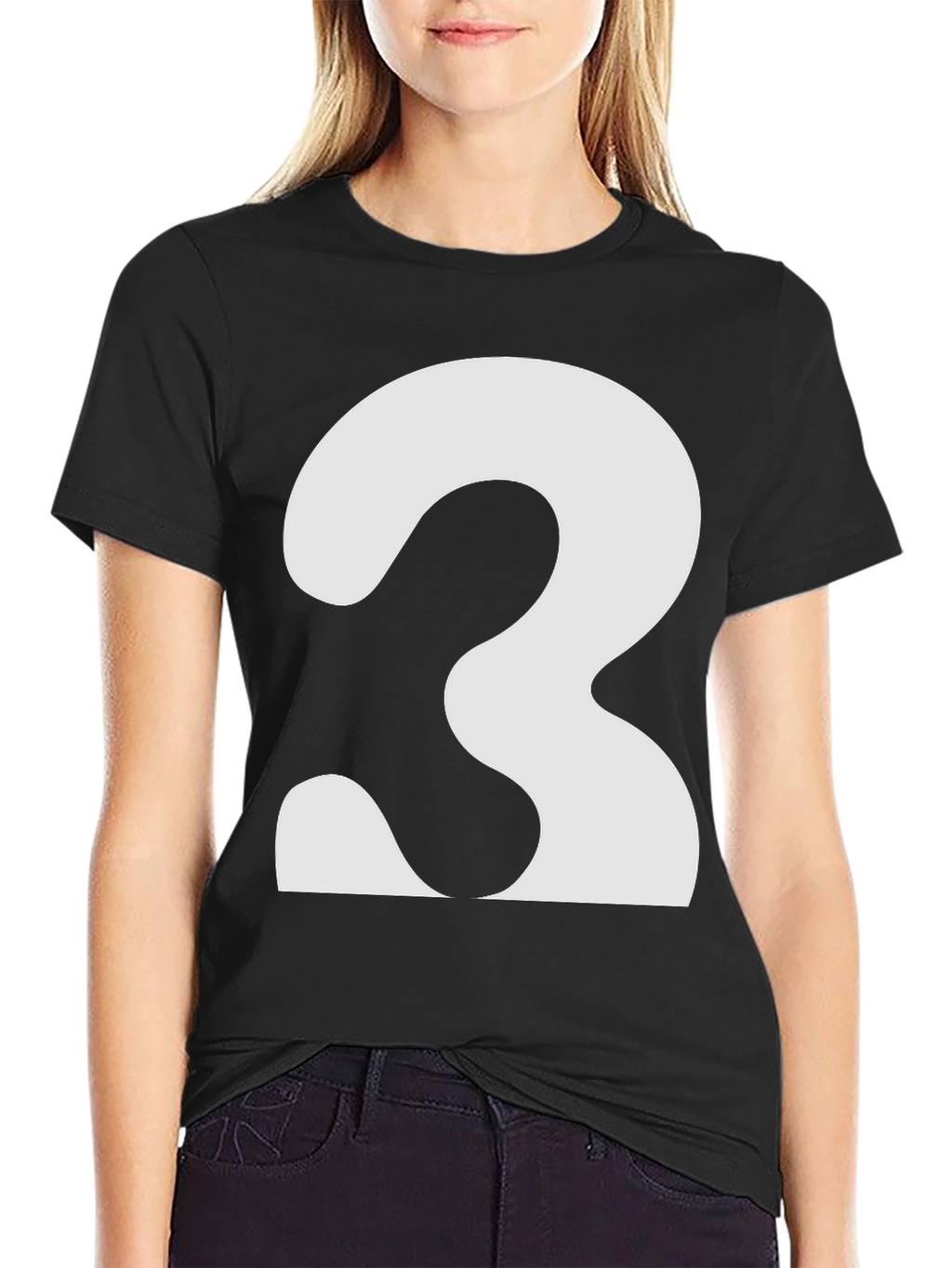 Bold Number 3 Graphic Tee - Classic Fit