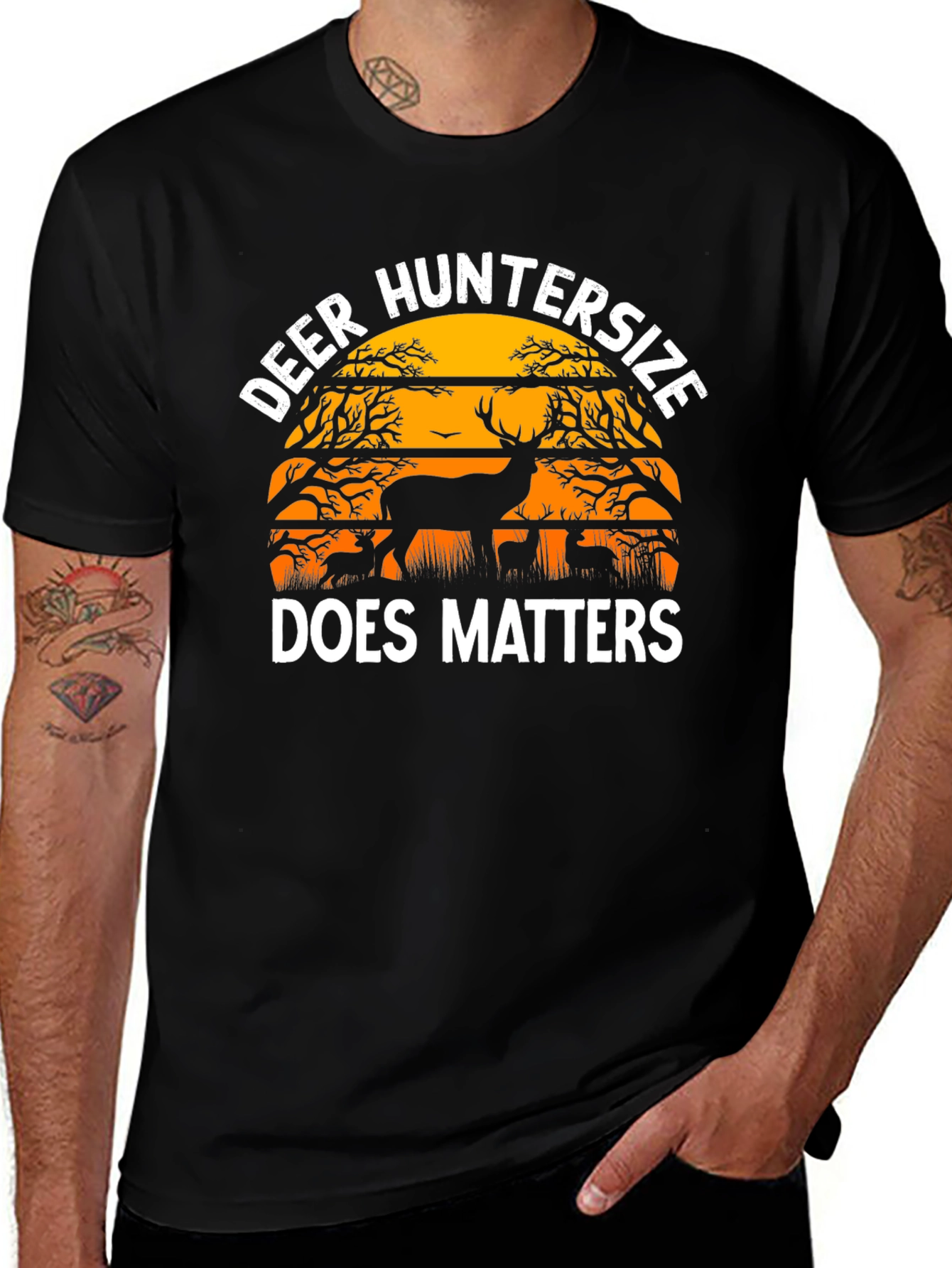 Deer Huntersize Matters Graphic Tee
