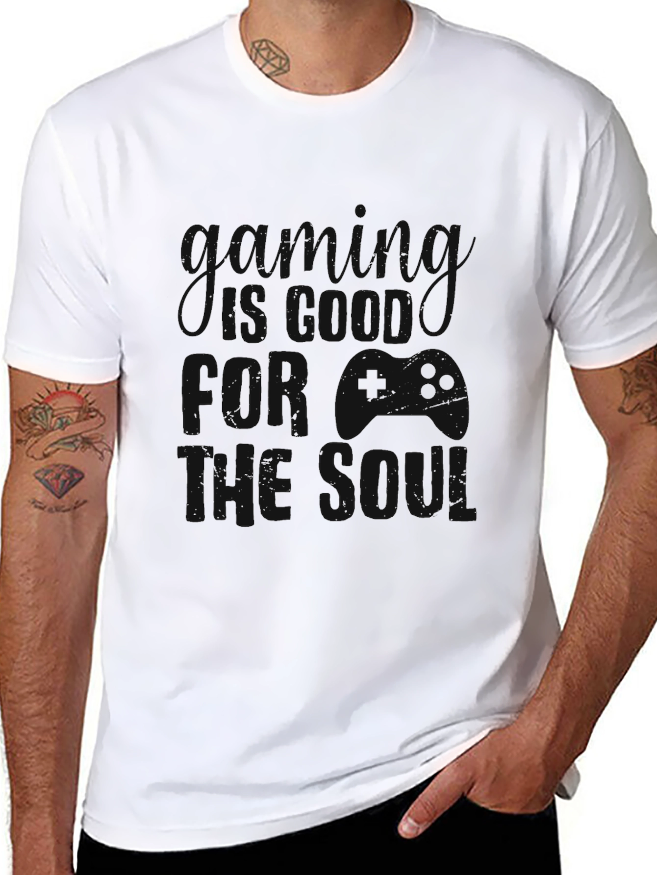 Gamer Soul Black T-Shirt - Play to Live