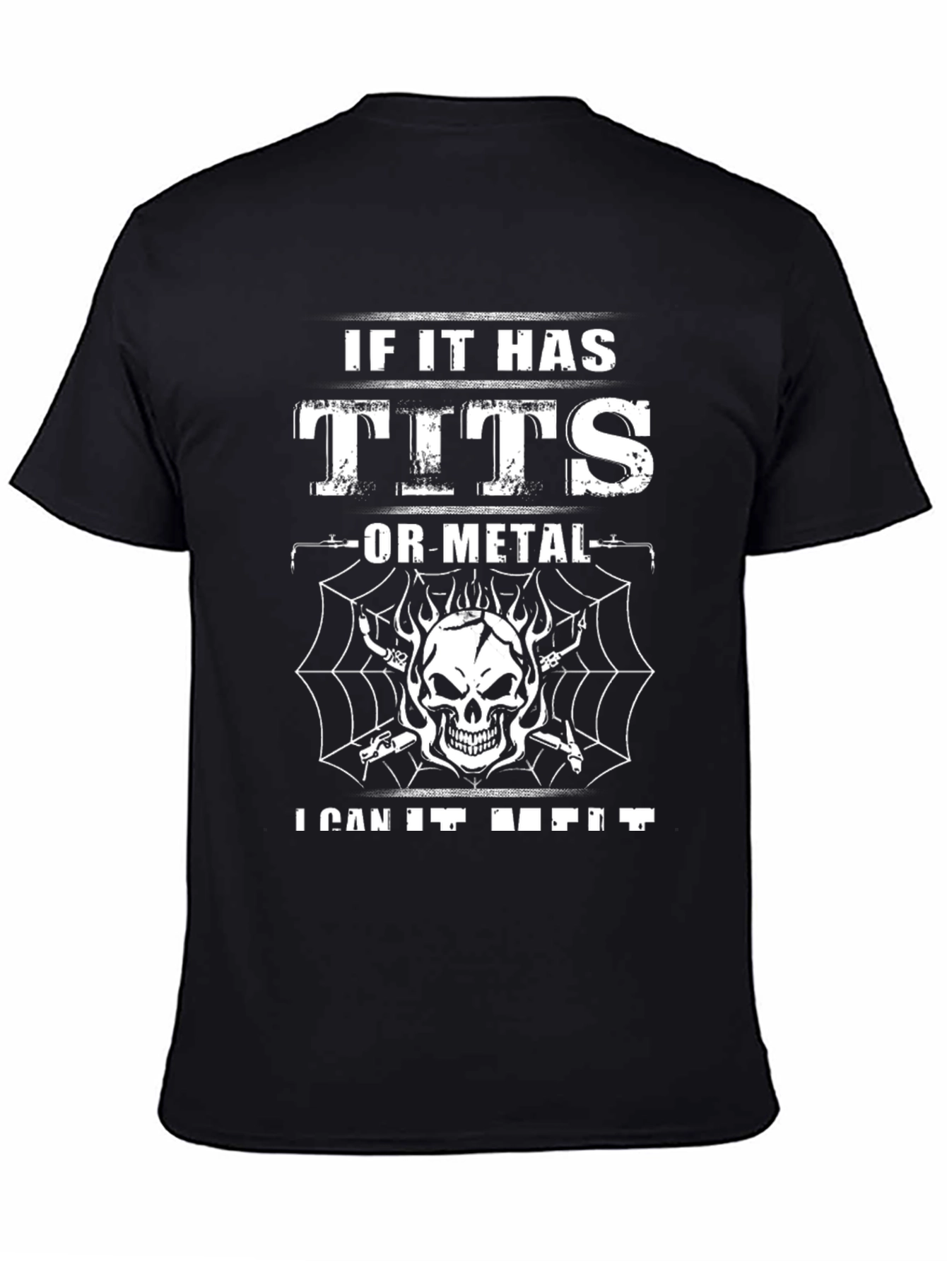 Funny Tits or Metal Graphic T-Shirt