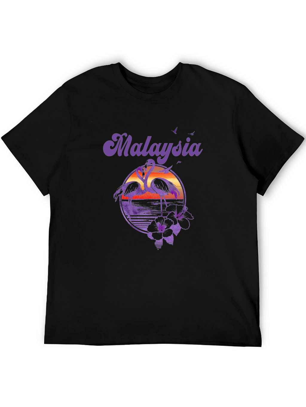 Malaysia Flamingo Graphic Tee - Tropical Vacation Shirt