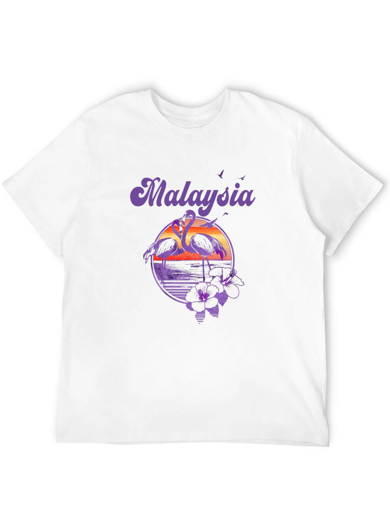 Malaysia Flamingo Graphic Tee - Tropical Vacation Shirt