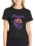 Malaysia Flamingo Graphic Tee - Tropical Vacation Shirt