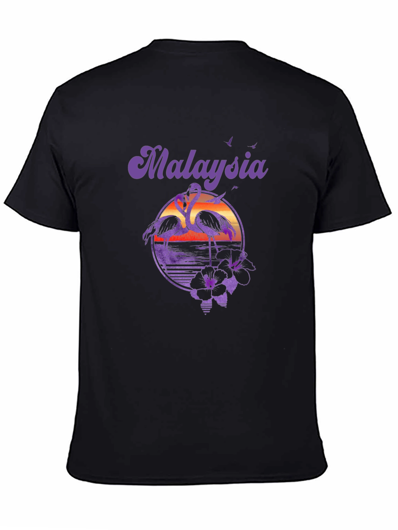 Malaysia Flamingo Graphic Tee - Tropical Vacation Shirt