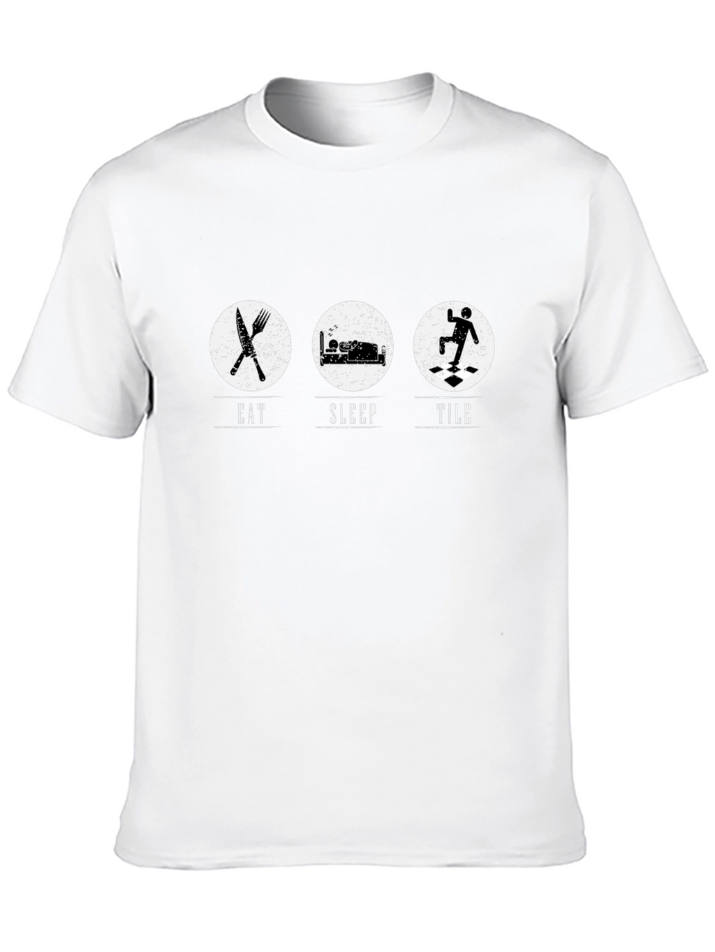 Eat Sleep Tile Funny T-Shirt
