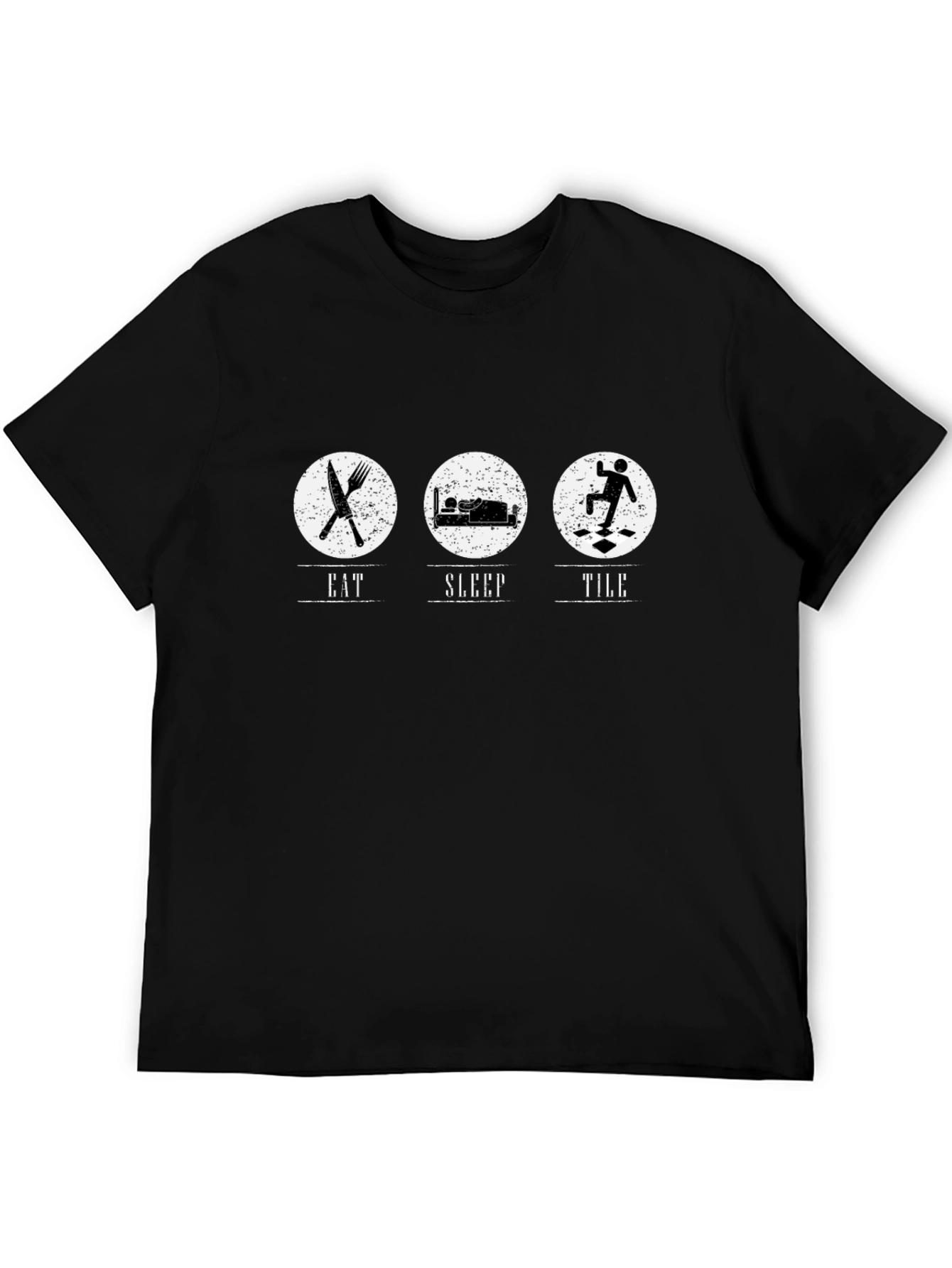 Eat Sleep Tile Funny T-Shirt